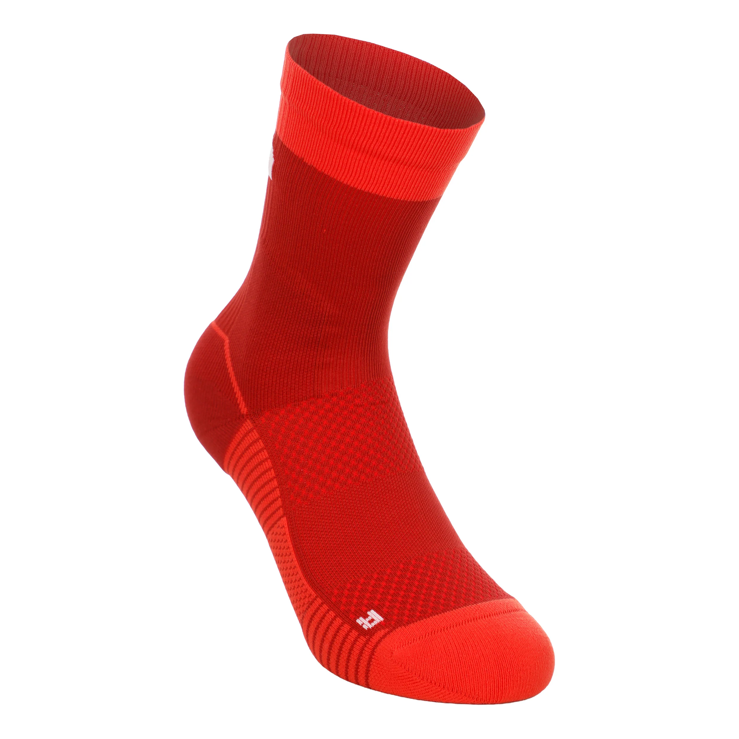 Trail Run Crew Löparsockor Unisex - mörkröd, röd
