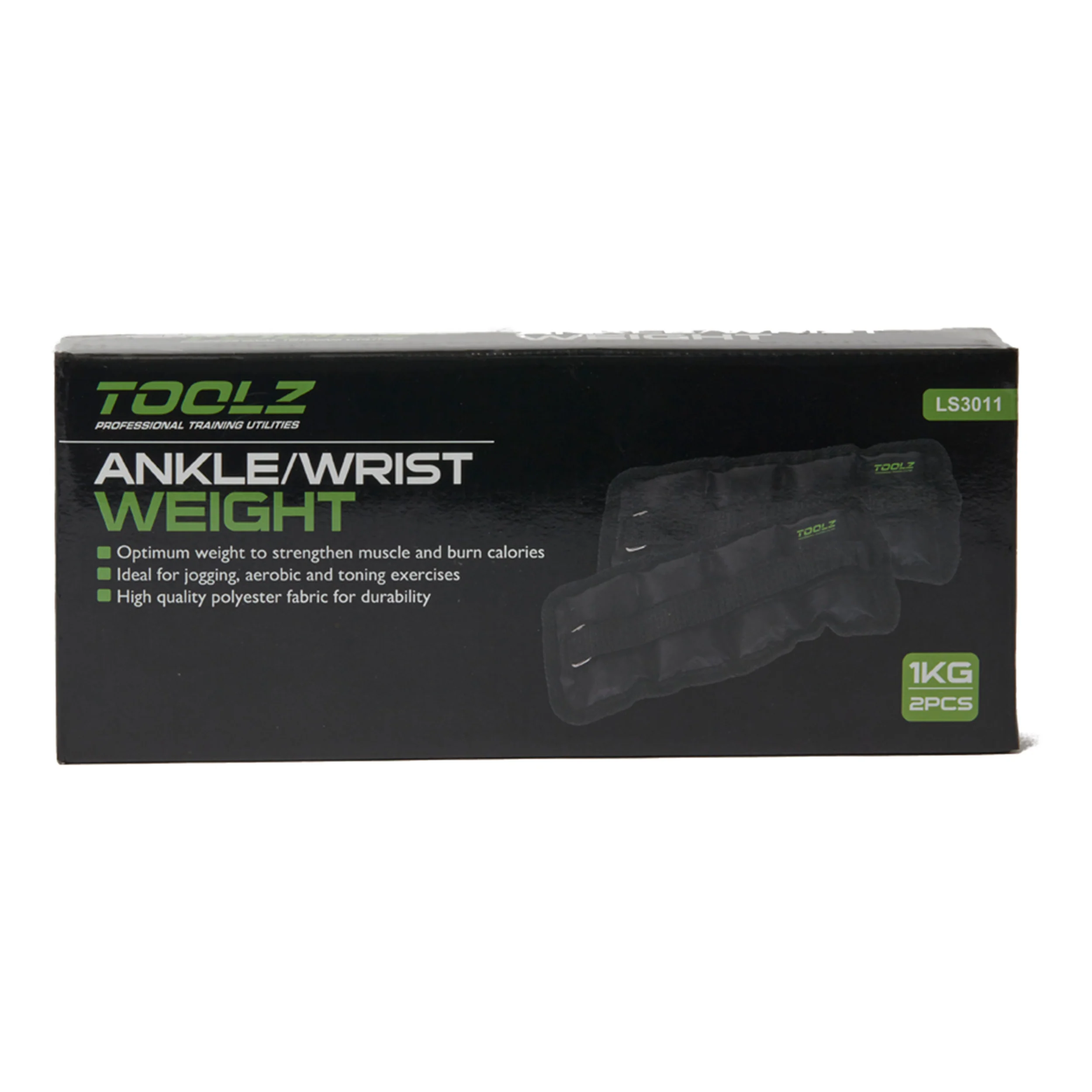 Wrist/Ankle Weight 1kg-2pcs Viktmanschetter-Svart