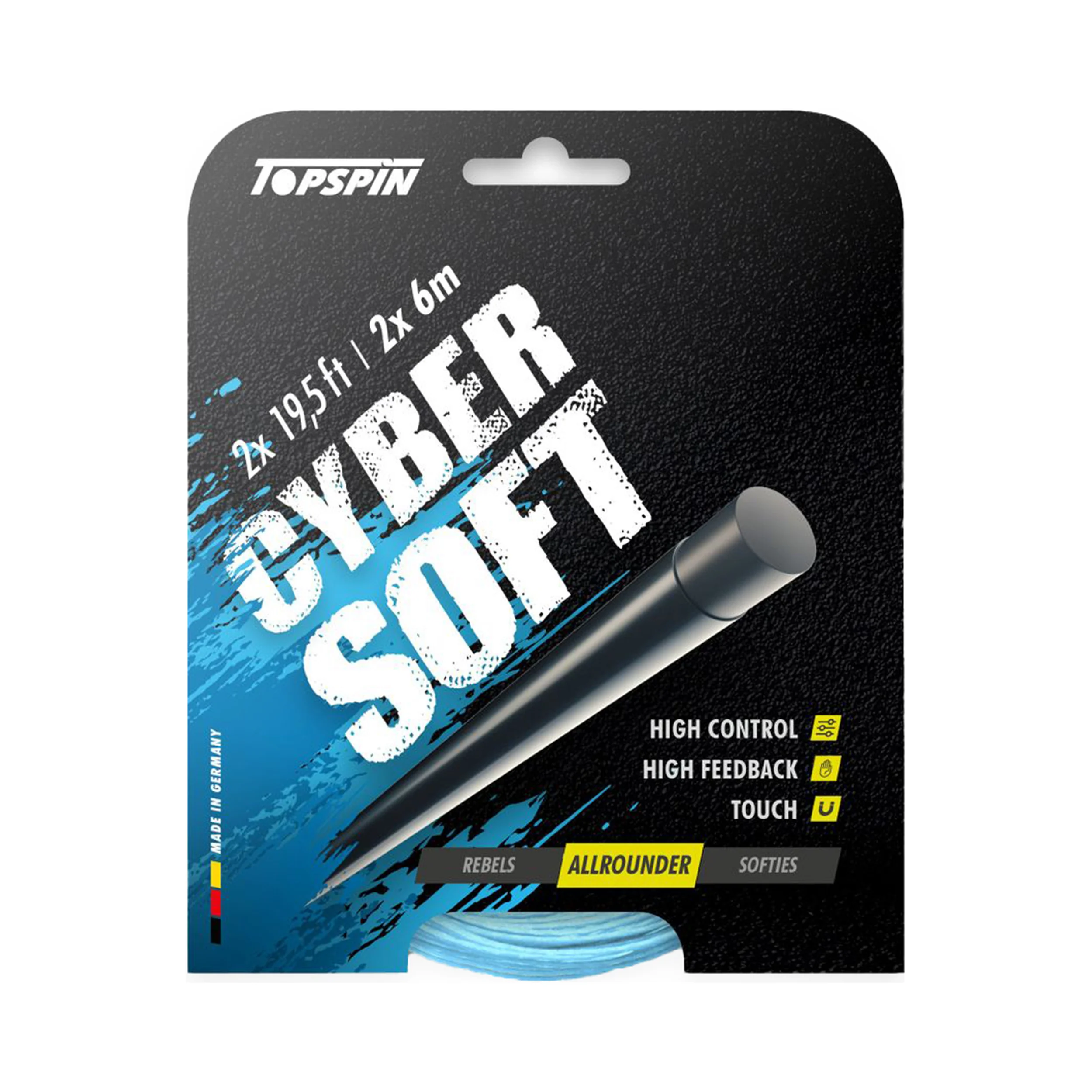 Cyber Soft 12m Strängset-Ljusblå