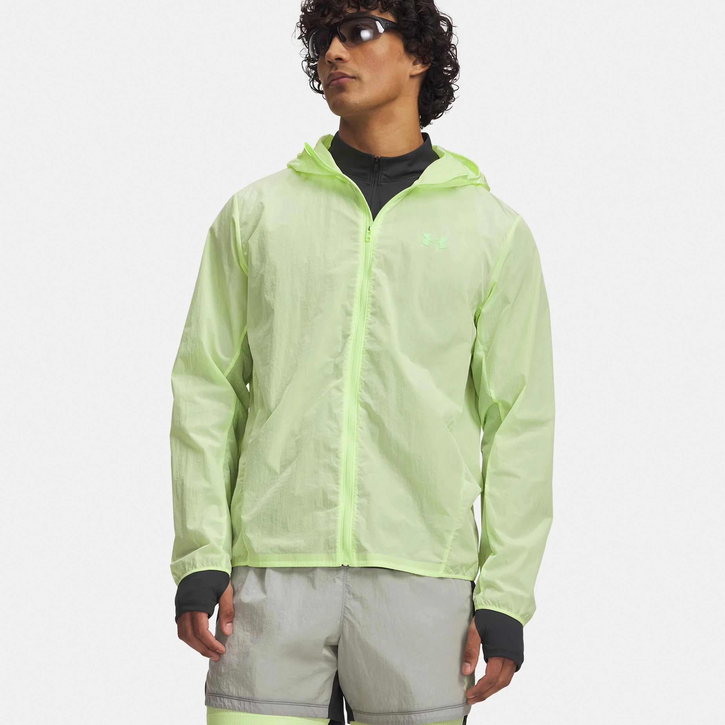 Explor Trail Run WindShell Löparjacka Herrar-ljusgrön, neongrön