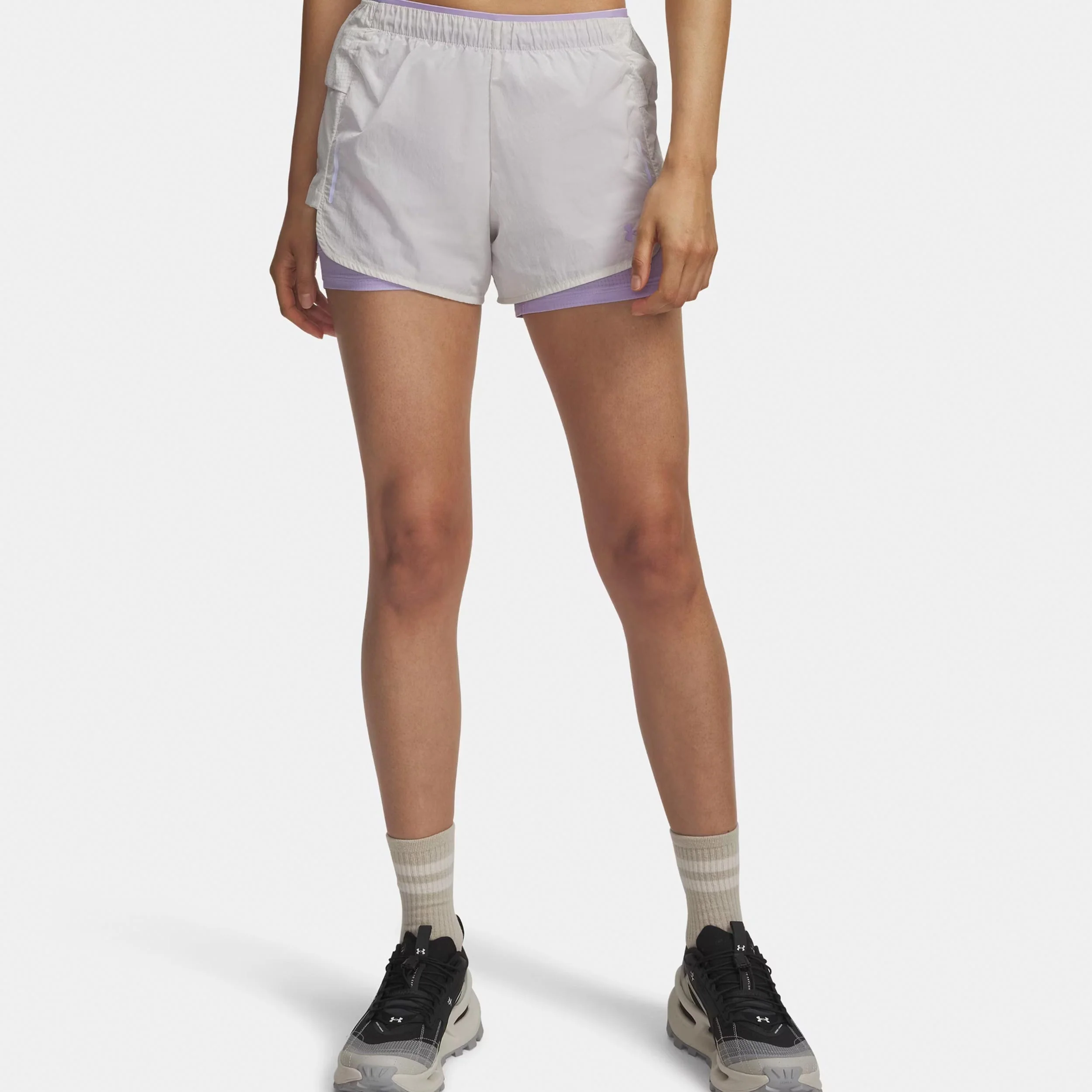Explor Trail Ultra Lined Löparshorts Damer-vit, lila
