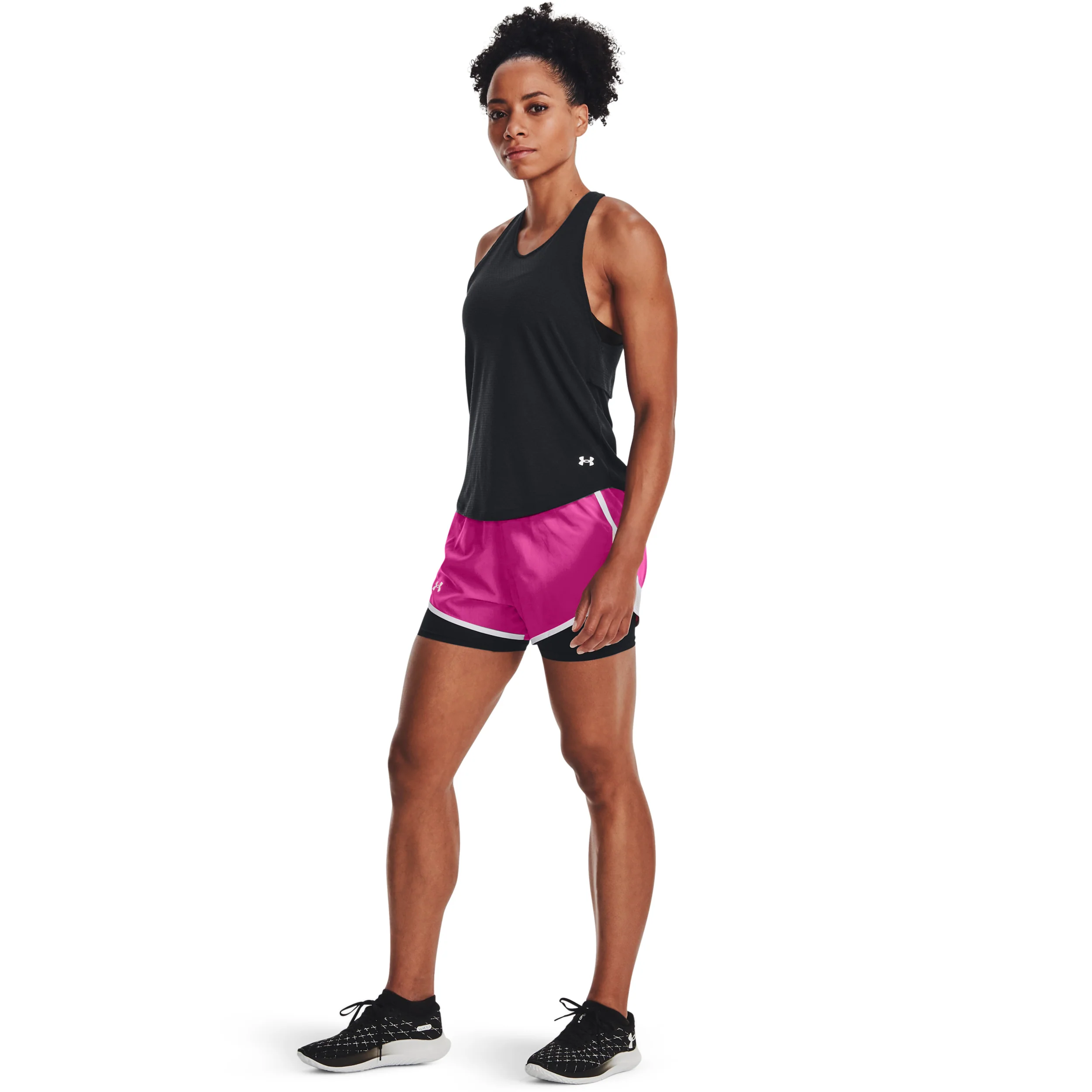 Fly By 2.0 2in1 Shorts Damer-Pink,Vit - Image 5