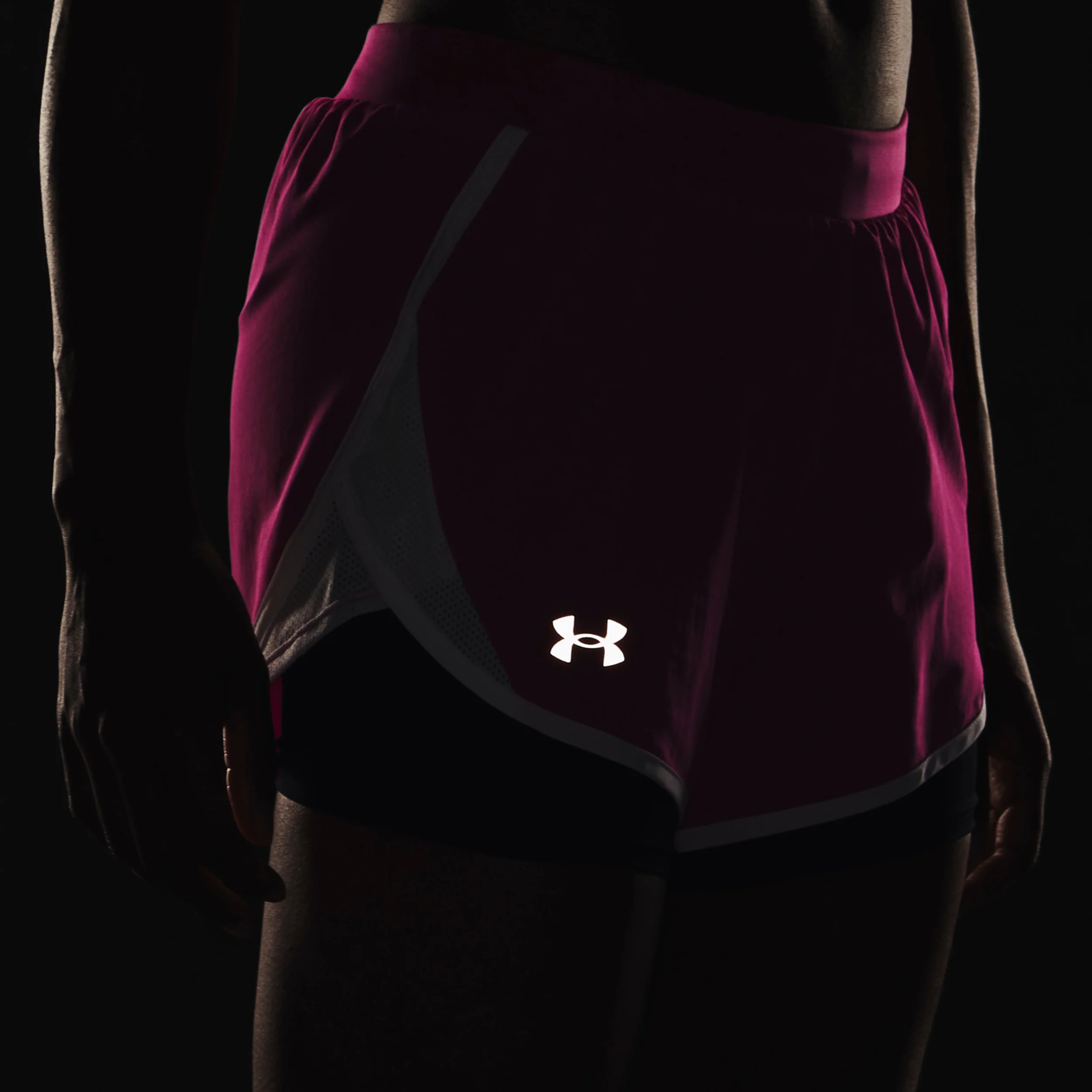Fly By 2.0 2in1 Shorts Damer-Pink,Vit - Image 8