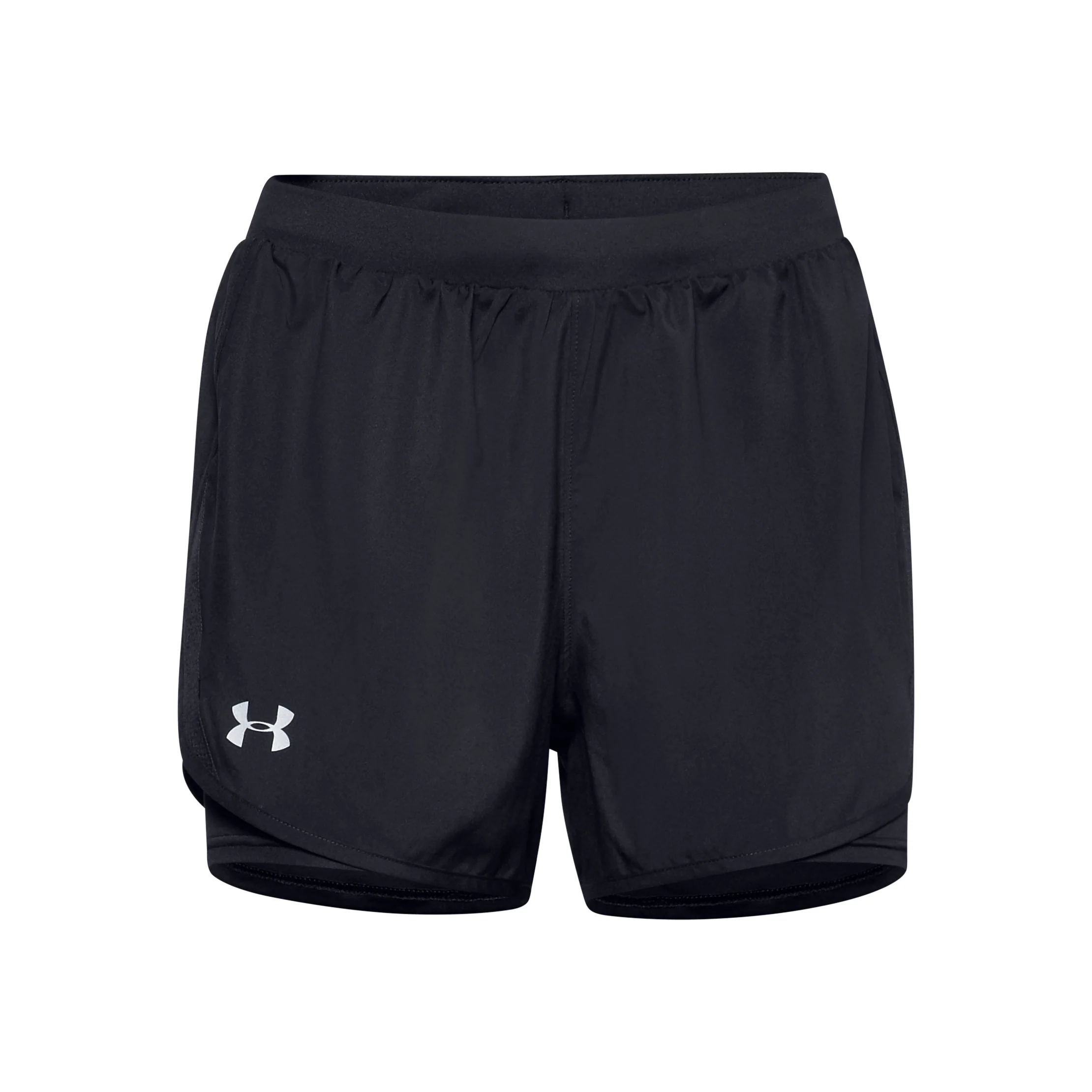 Fly By 2.0 2in1 Shorts Damer-Svart,Silver