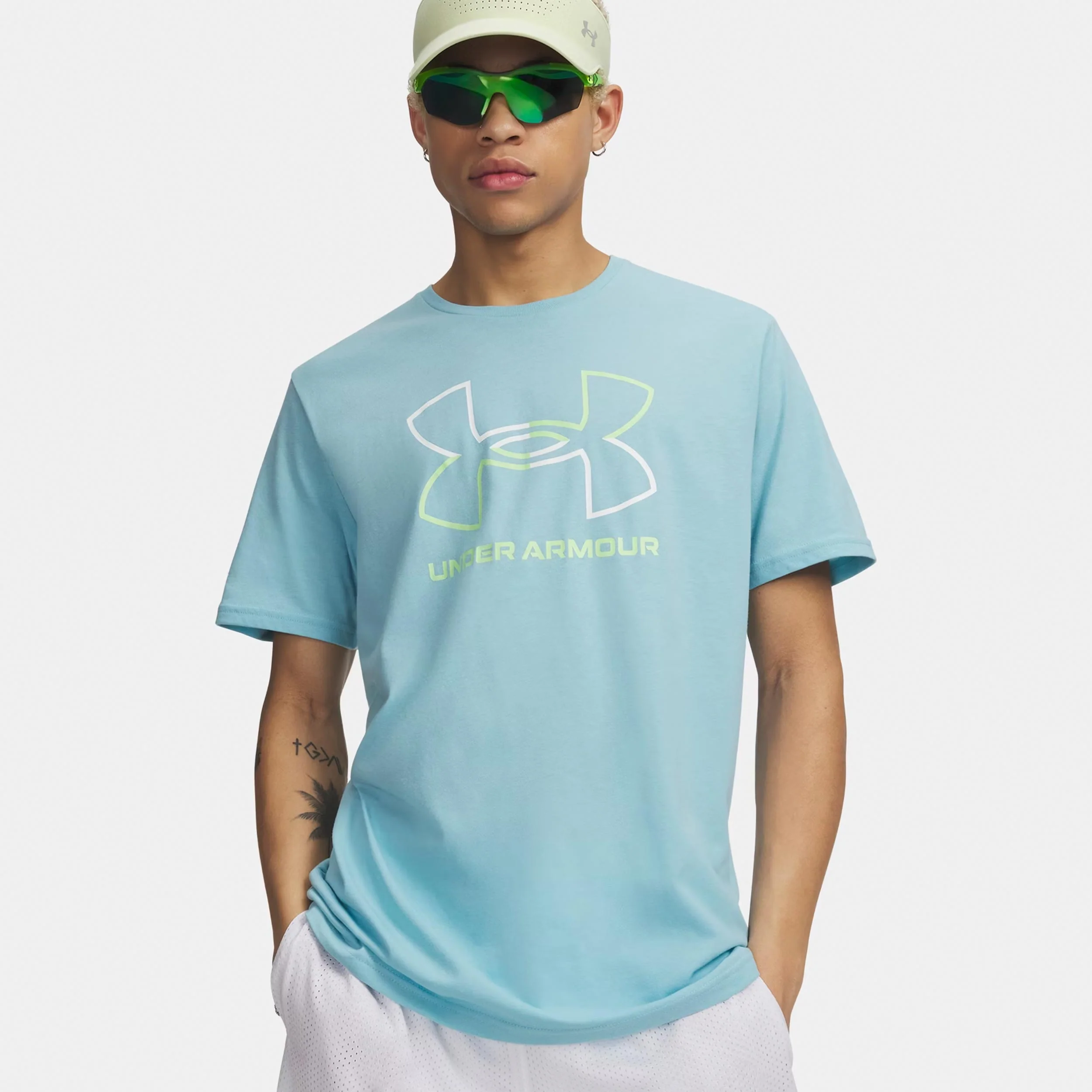 Foundation Update T-shirt Herrar-blå, vit
