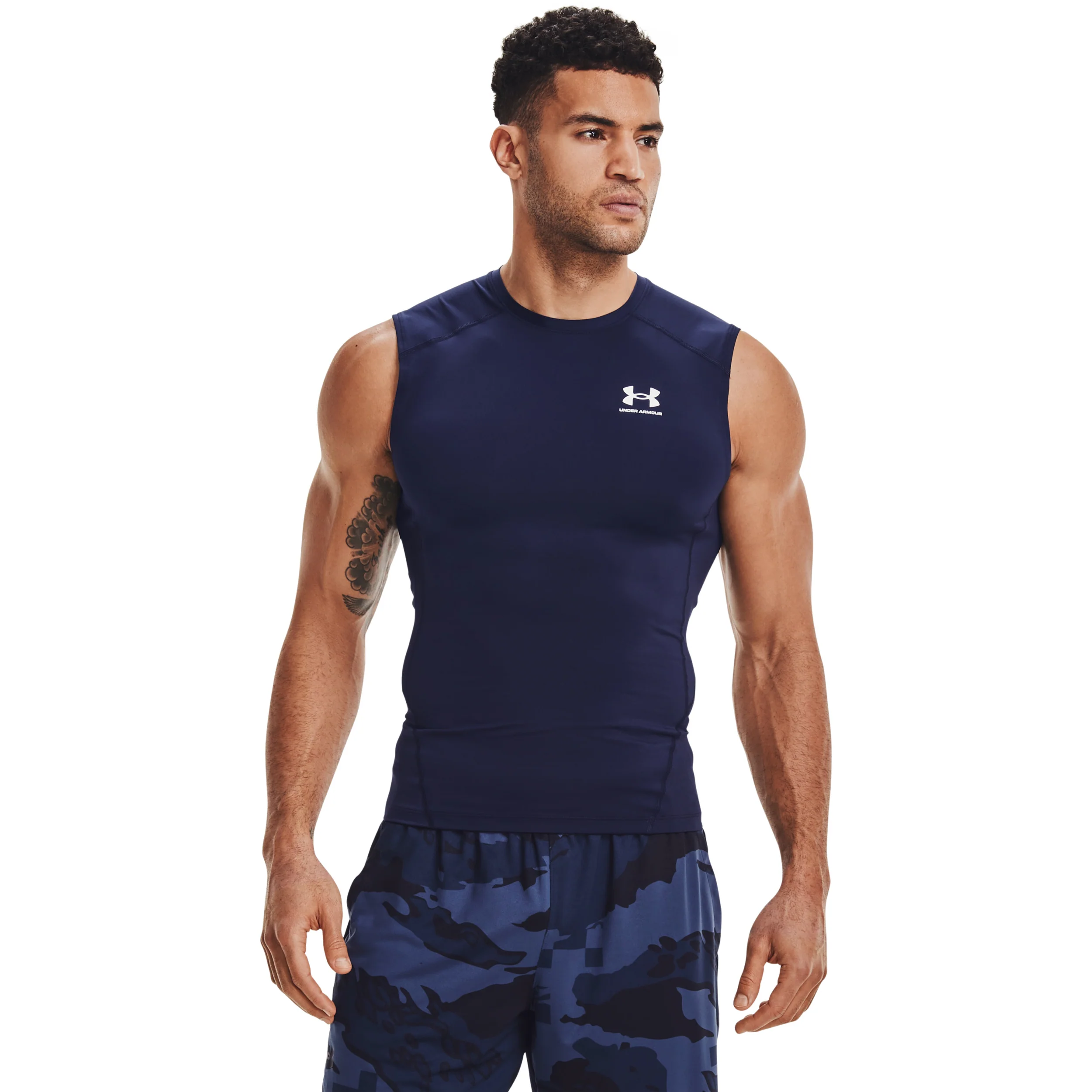 Heatgear Comp Linne Herrar-Mörkblå,Vit - Image 3