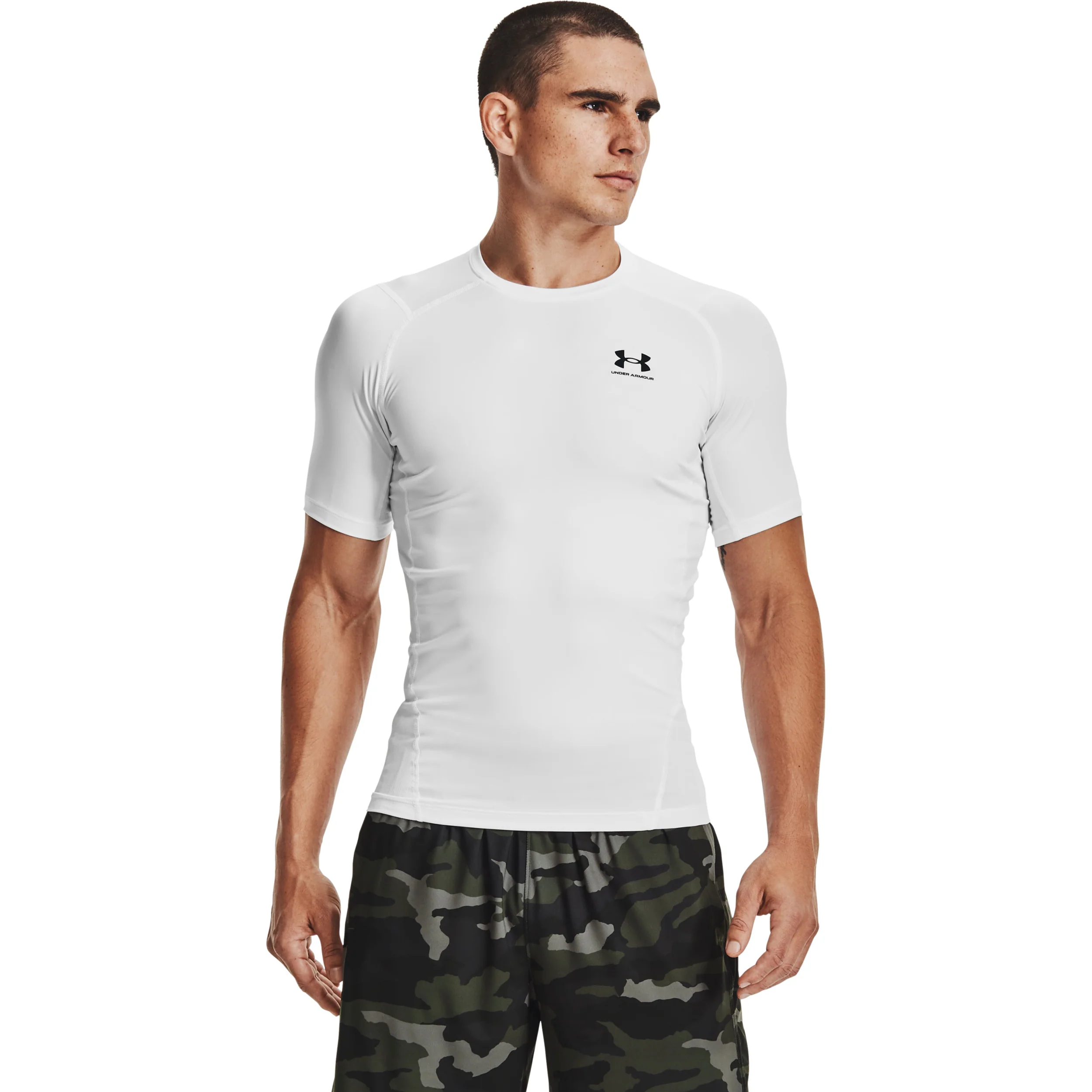Heatgear Comp T-shirt Herrar-Vit,Svart - Image 3