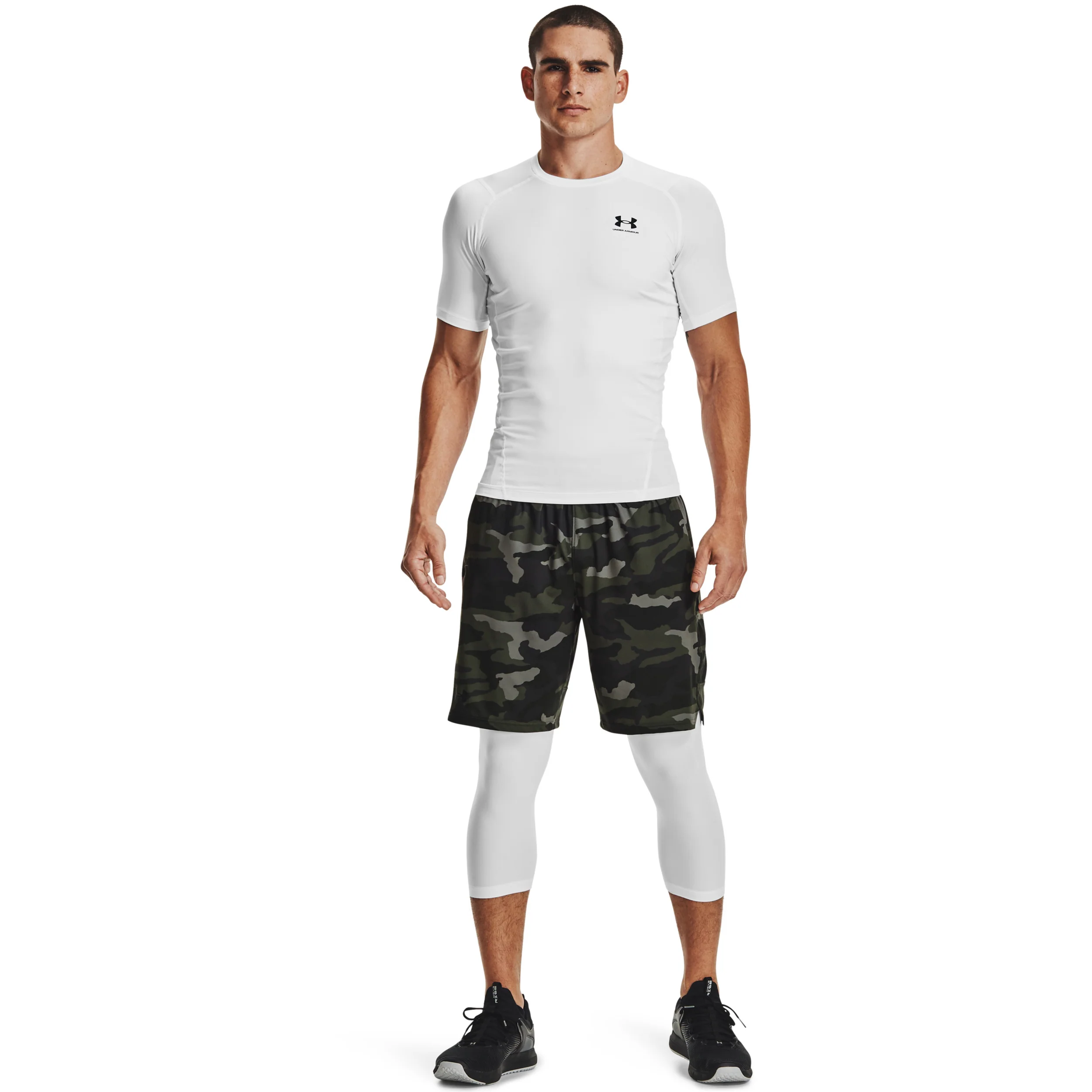 Heatgear Comp T-shirt Herrar-Vit,Svart - Image 4