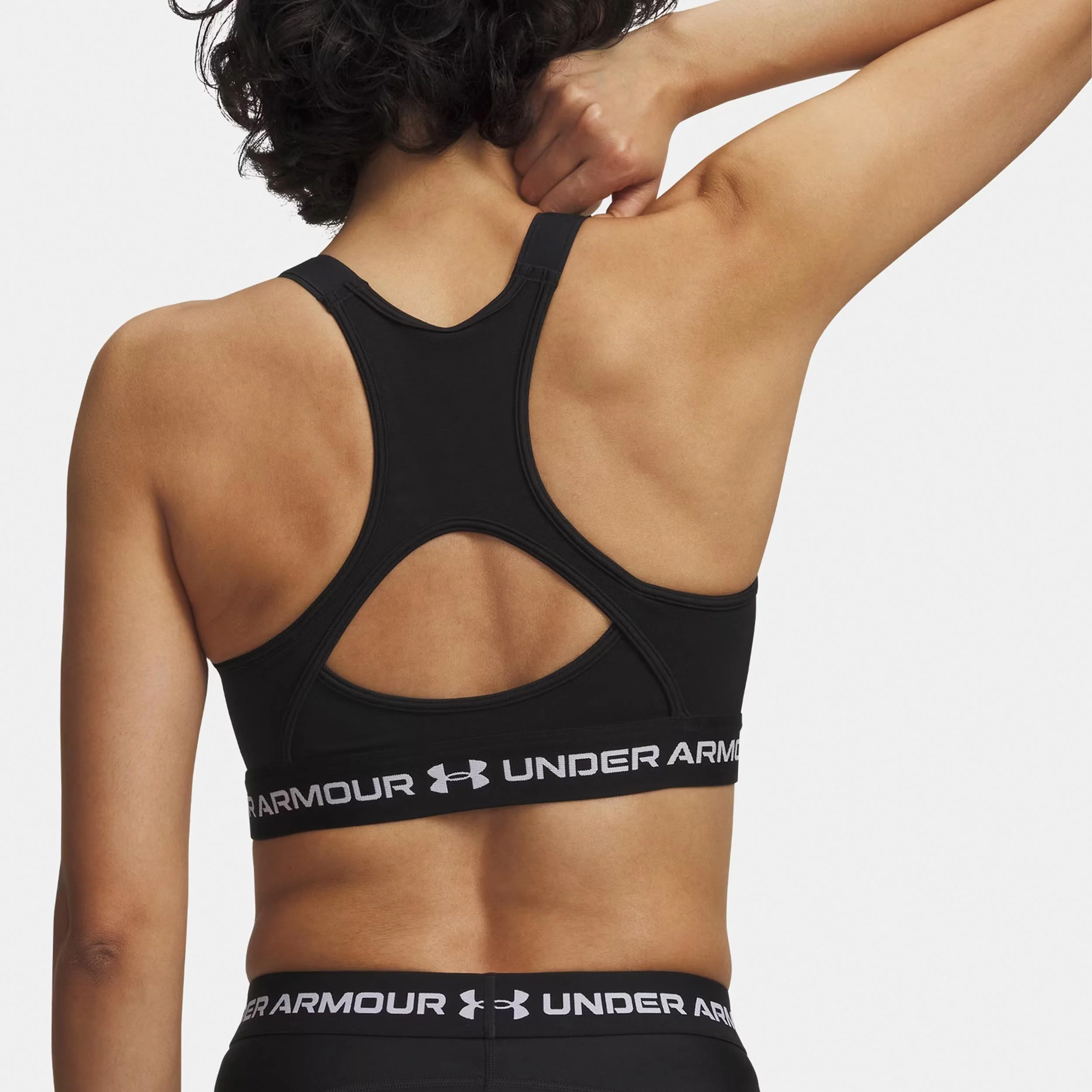 HeatGear High Sport-behå Damer-svart, vit - Image 2