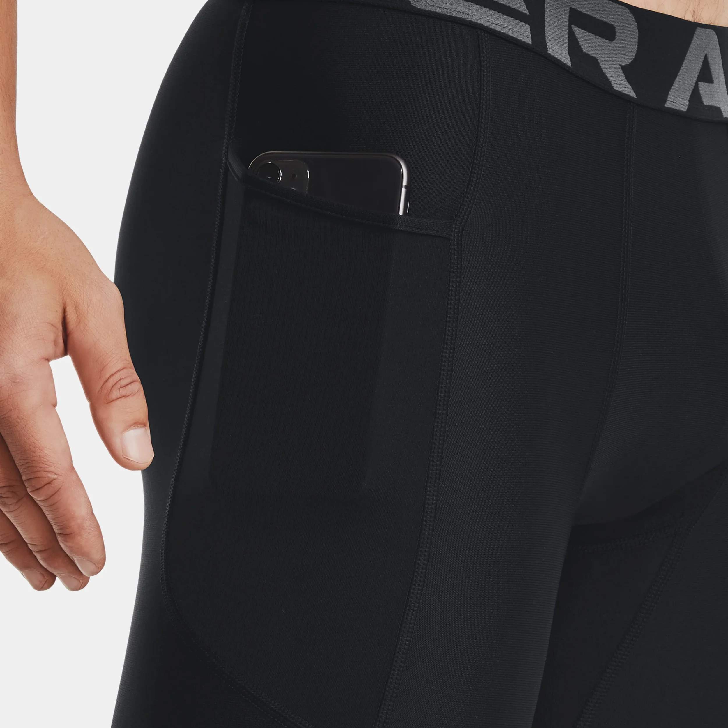 Heatgear Long Shorts Herrar-Svart - Image 5