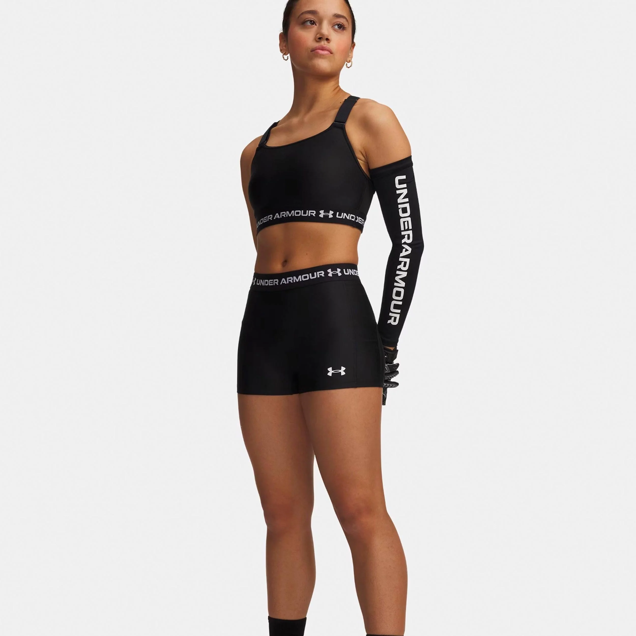 HeatGear Shorts Damer-svart, vit - Image 3