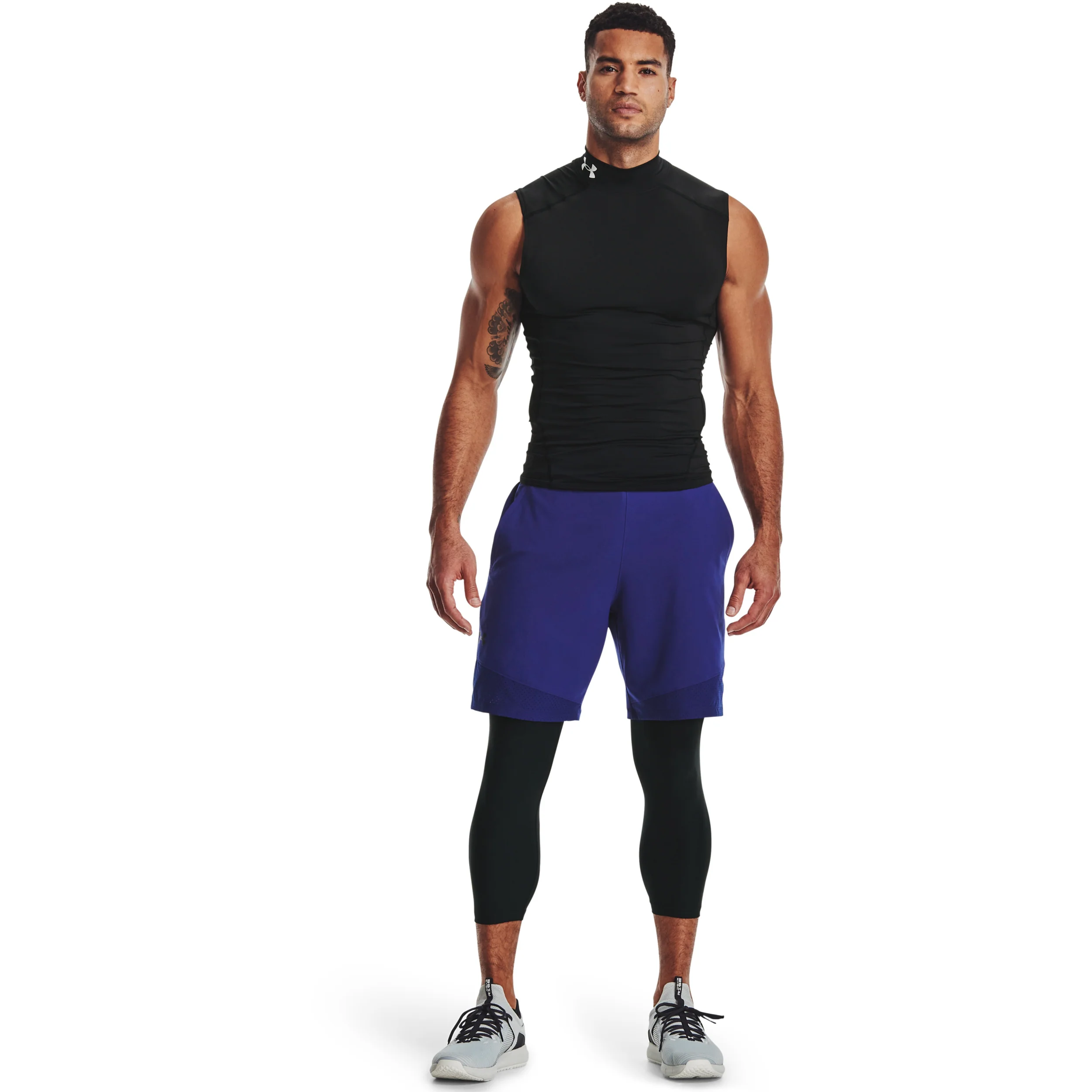 Heatgear Tights Herrar-Svart,Vit - Image 3