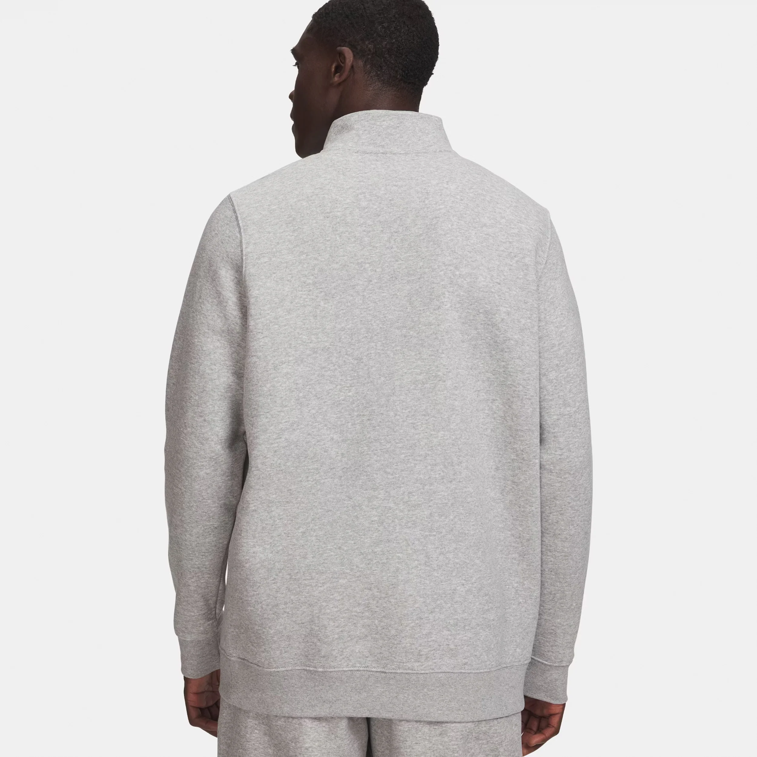 Icon Fleece 1/4 Zip Tröja Herrar - grå, vit - Image 2
