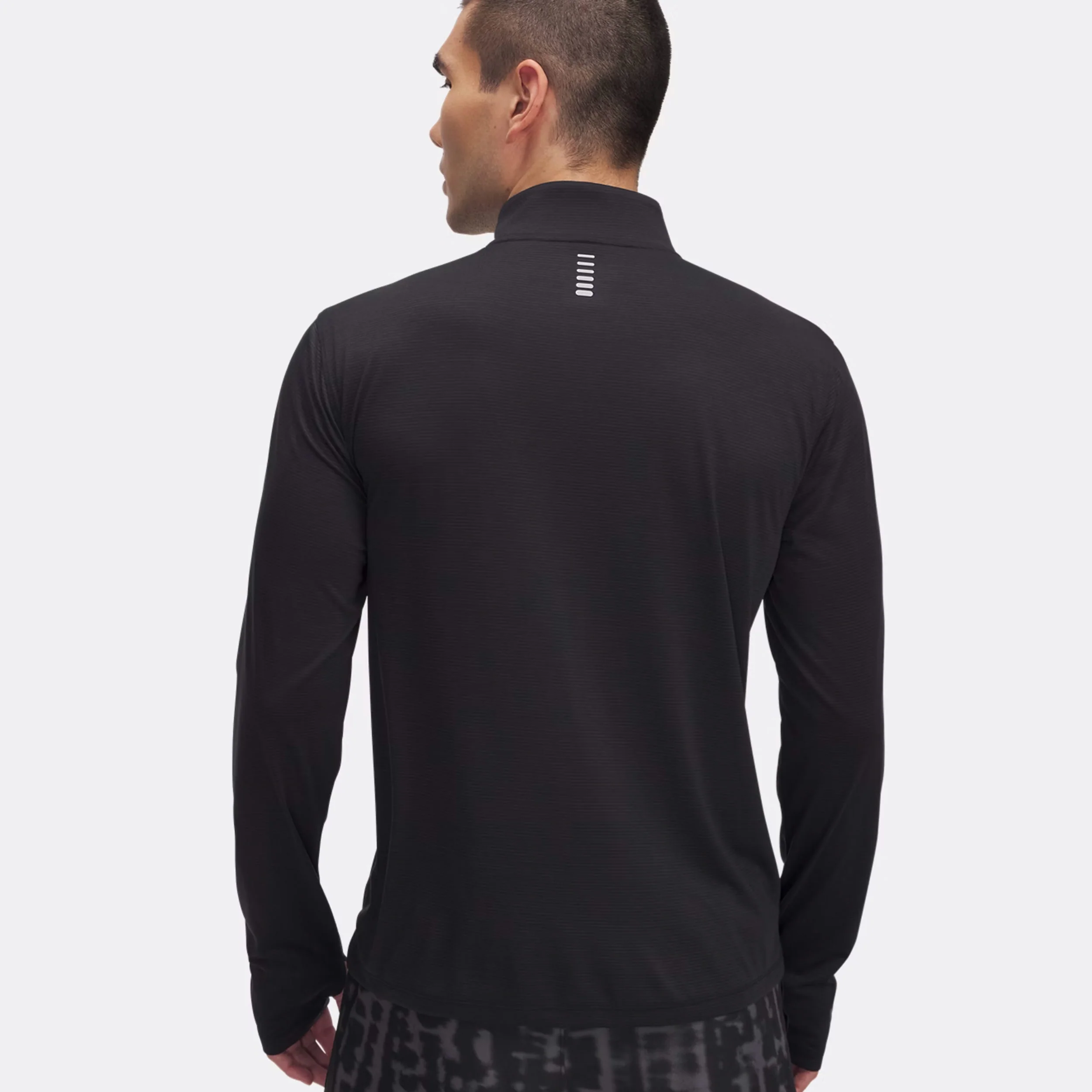 Launch Quarter-Zip Långärmat Herrar-Svart - Image 2