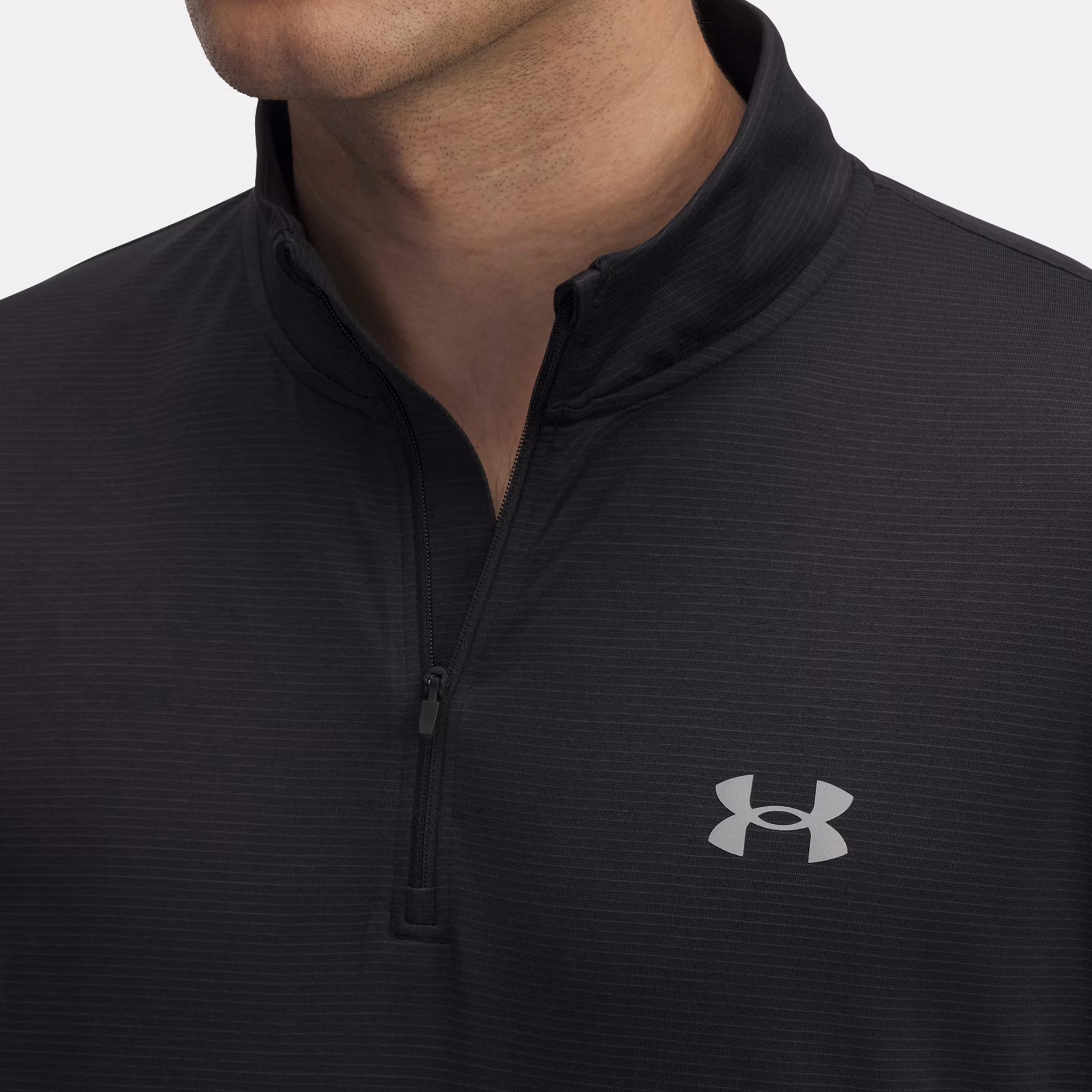 Launch Quarter-Zip Långärmat Herrar-Svart - Image 3