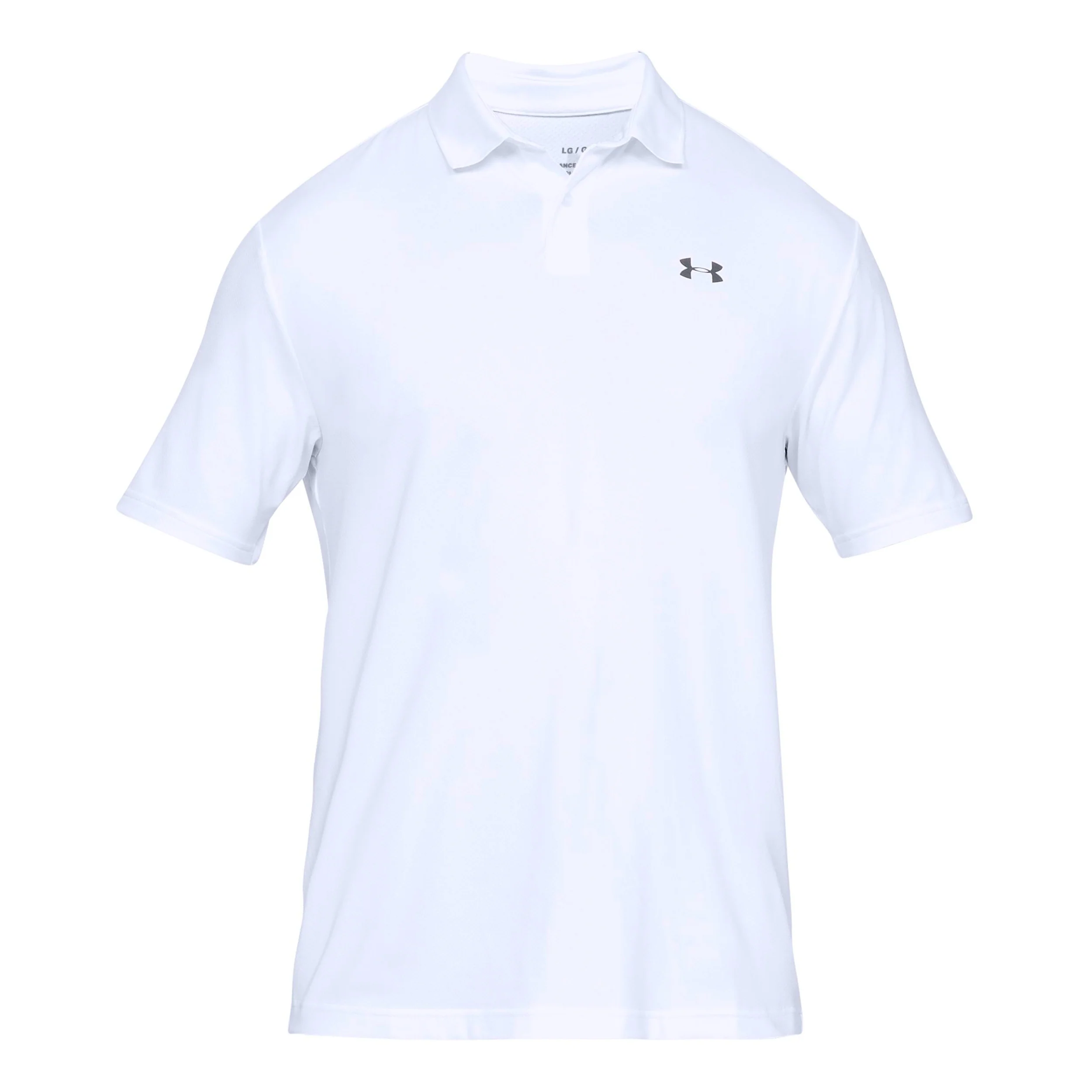 Performance 2.0 Polo Herrar-Vit,Silver