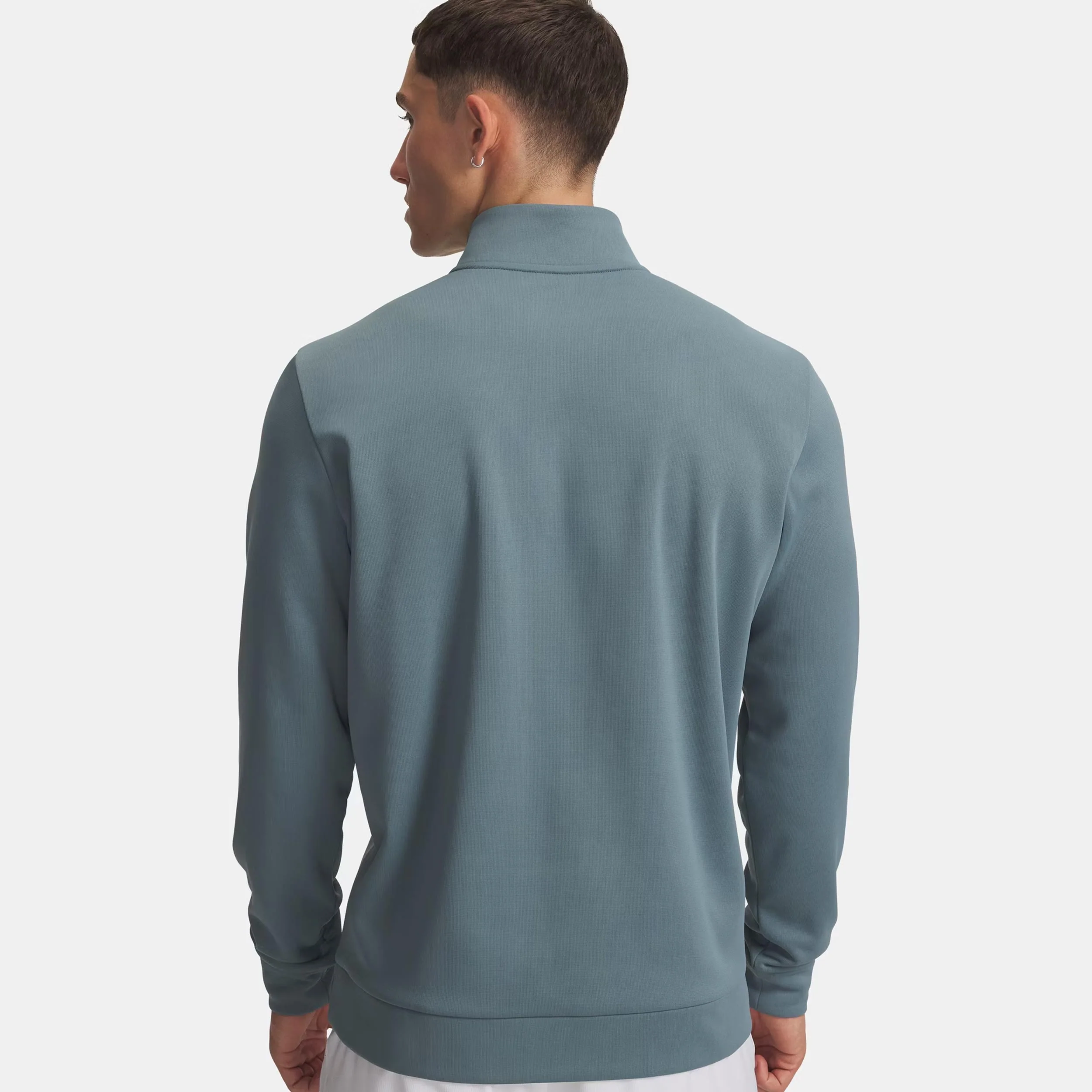 Quarter Half-Zip Långärmat Herrar-ljusblå - Image 4