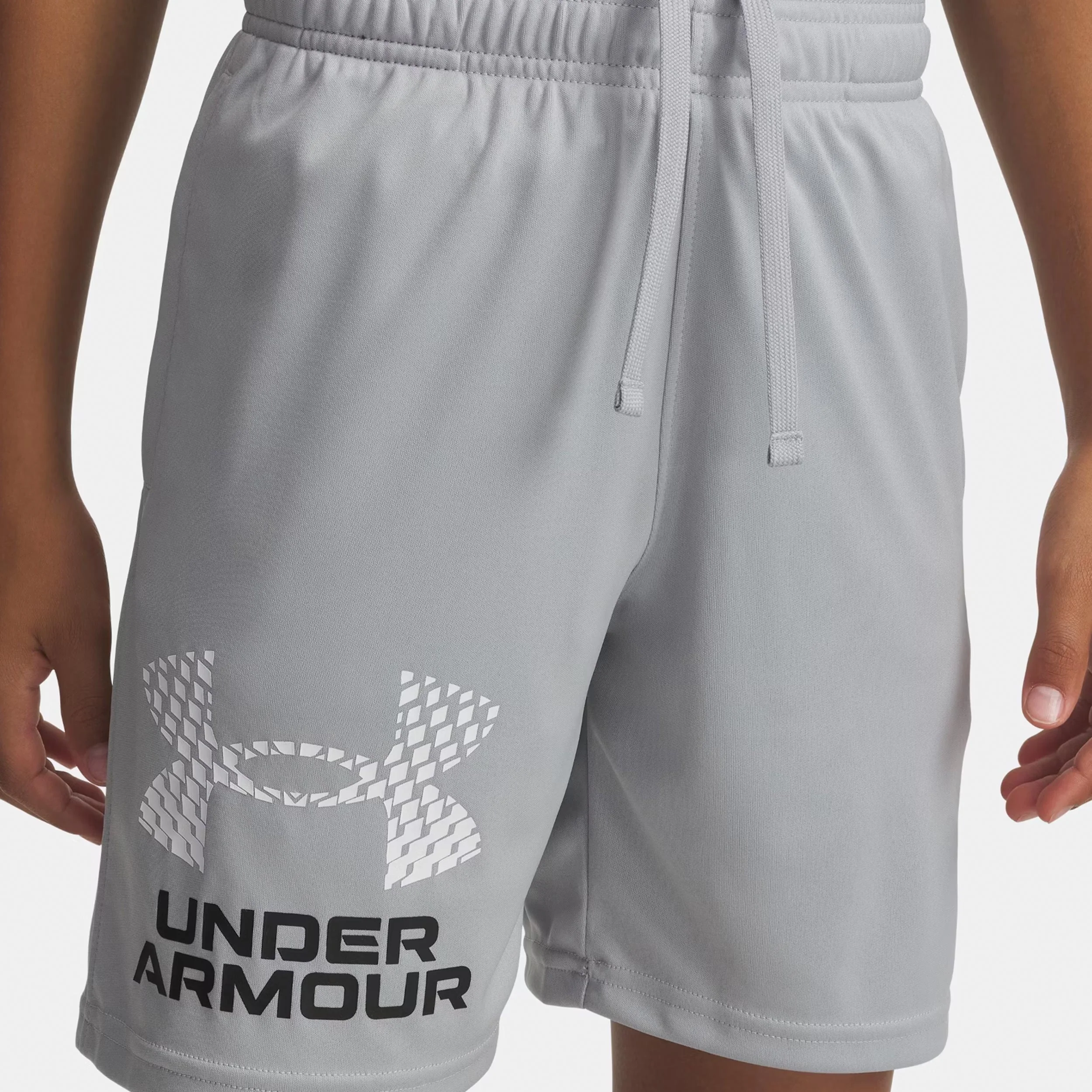 Tech Logo Shorts Pojkar-grå, vit - Image 6
