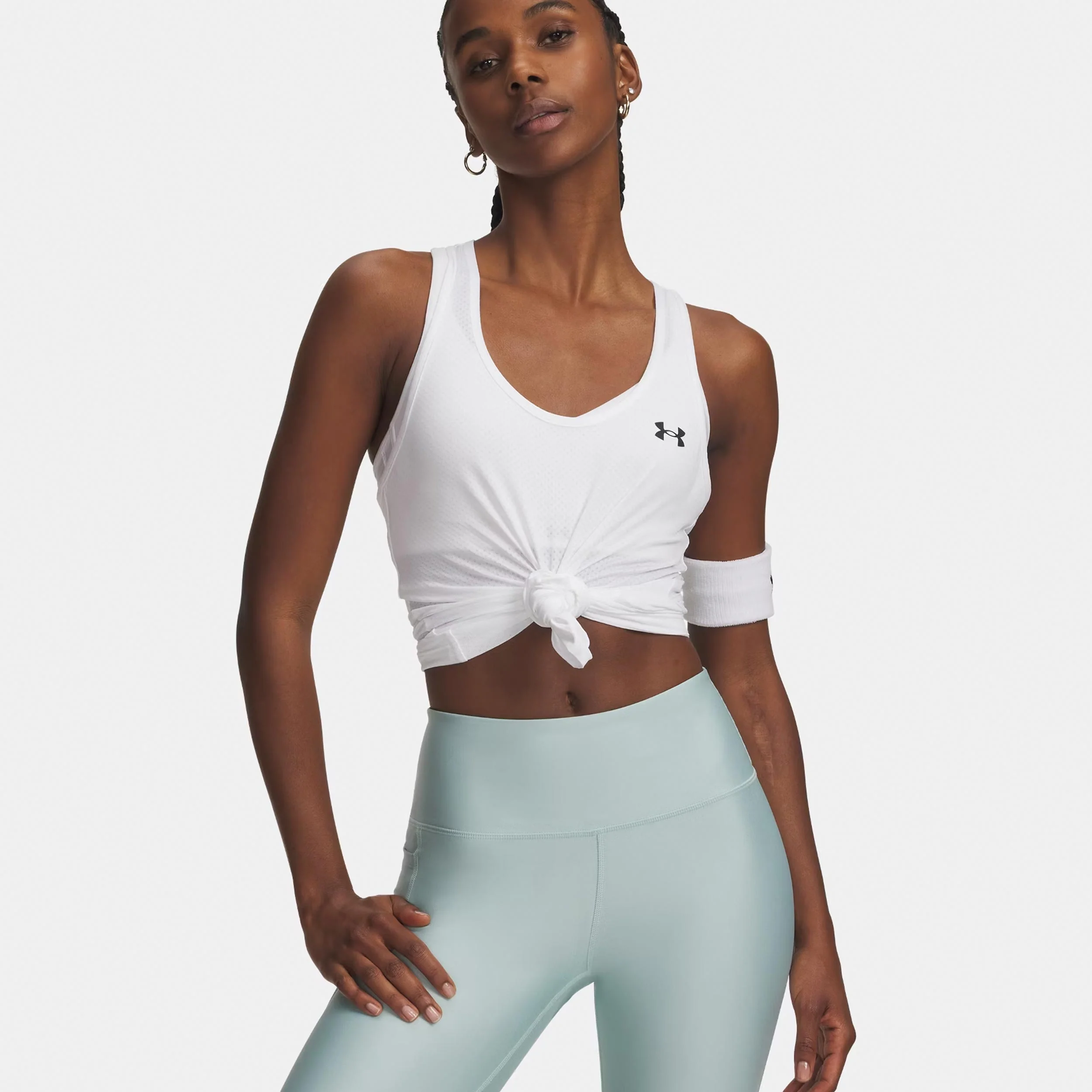 Tech Mesh Racer Linne Damer-vit, svart