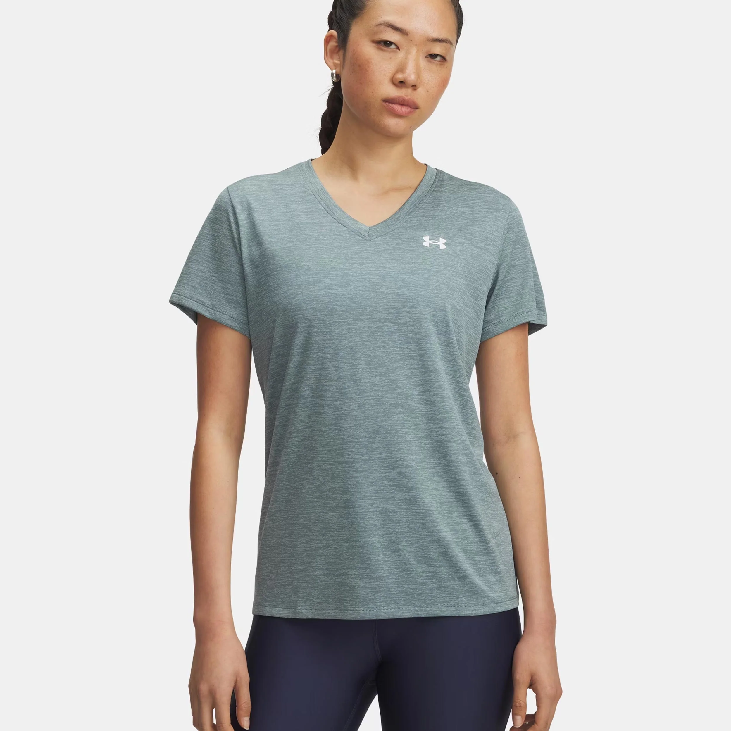 Tech Twist T-shirt Damer-blågrå