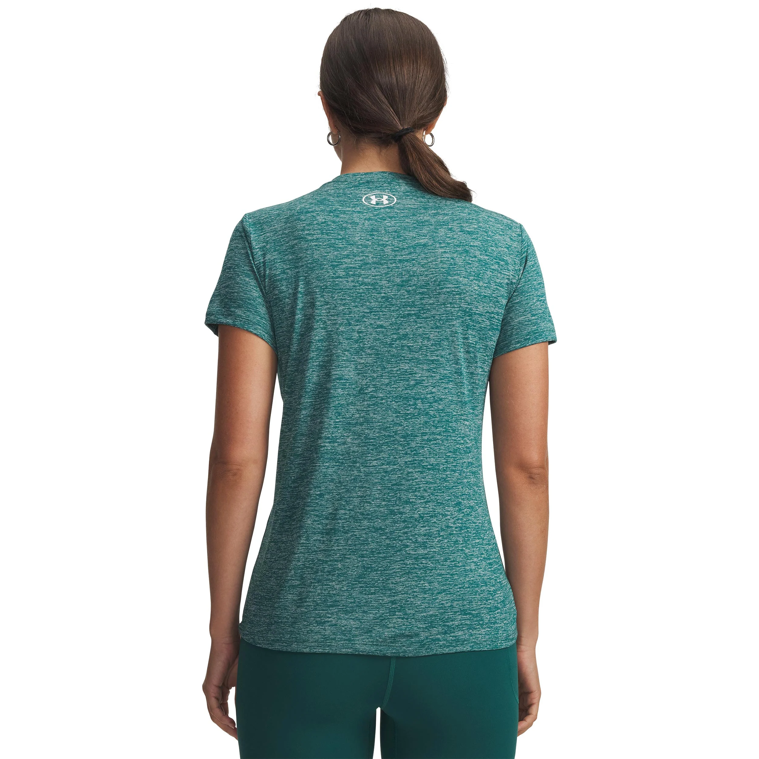 Tech Twist T-shirt Damer-grön, vit - Image 2