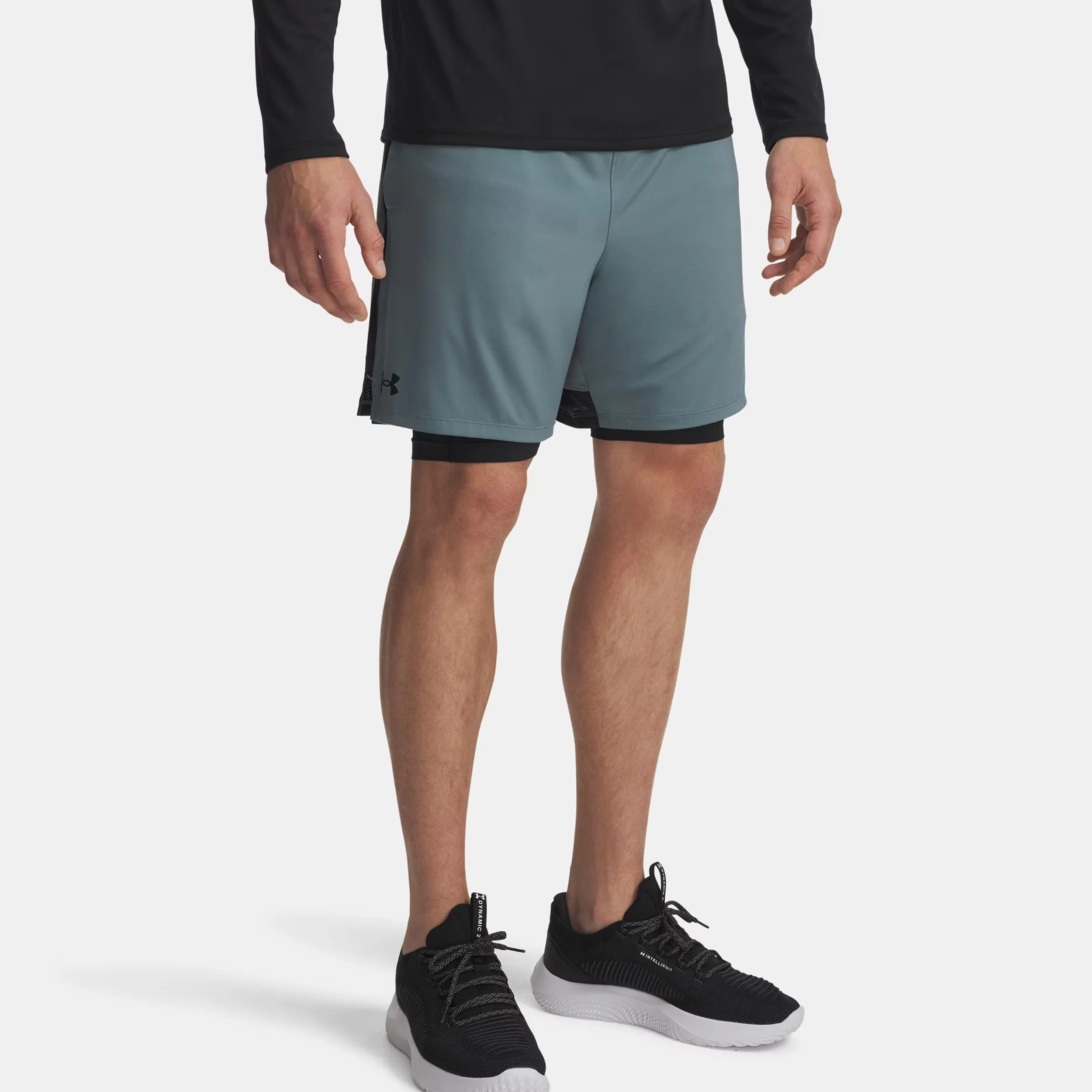Tech Vent 2in1 Shorts Herrar-blågrå