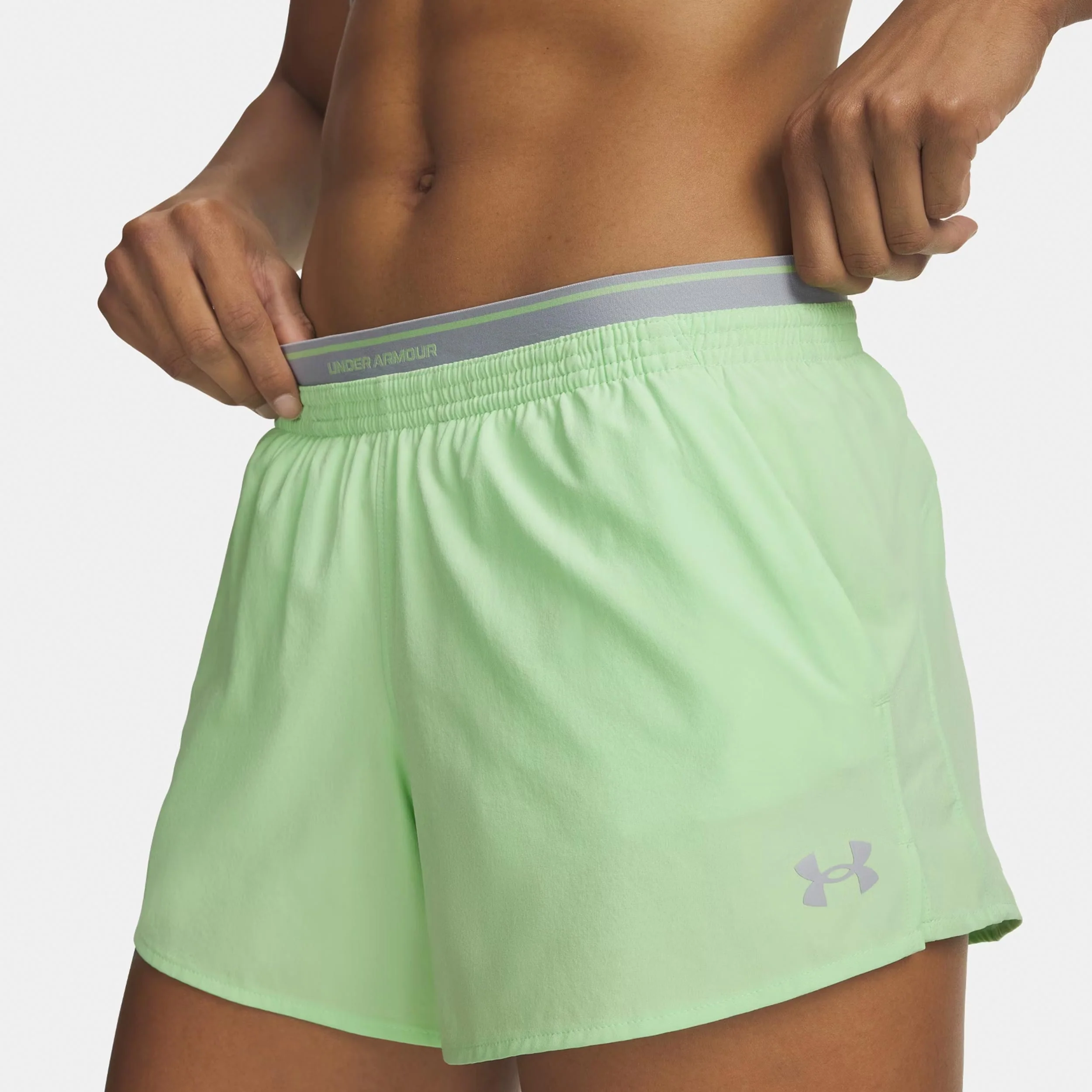 Vanish Woven 3in Shorts Damer-grön, grå - Image 3