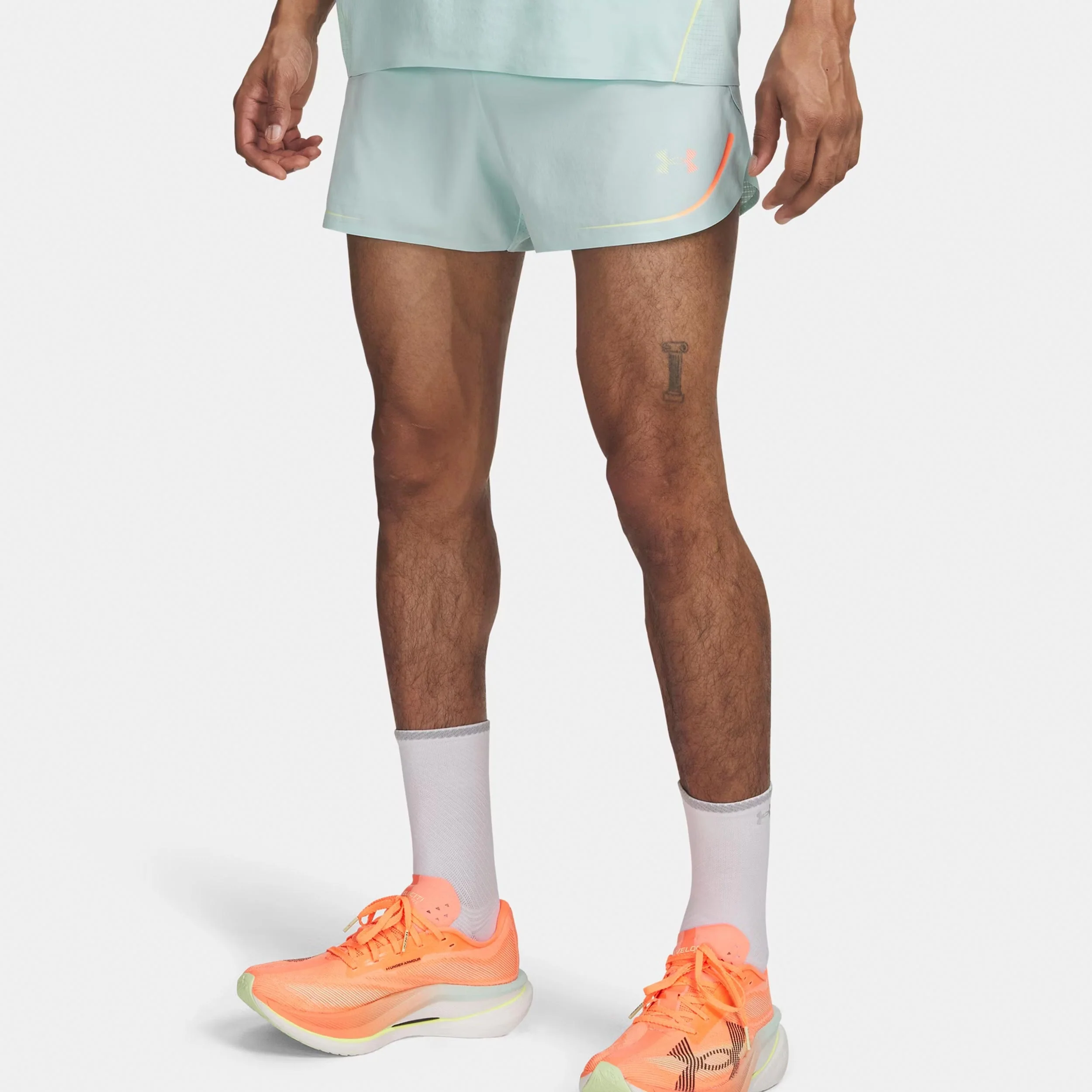 Velociti Elite  Löparshorts Herrar-mint, korall