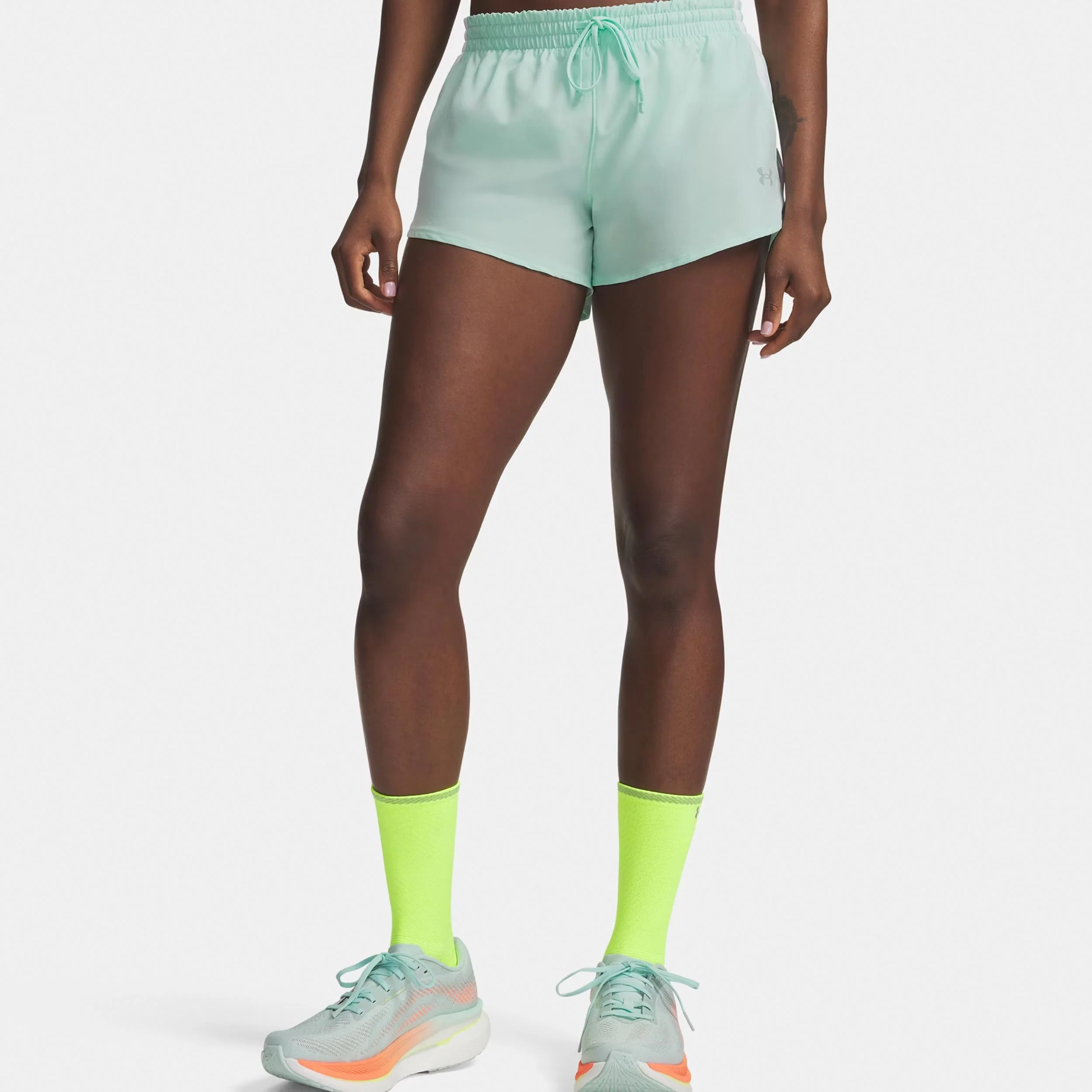 Velociti Pro 3in  Löparshorts Damer - mint, silver