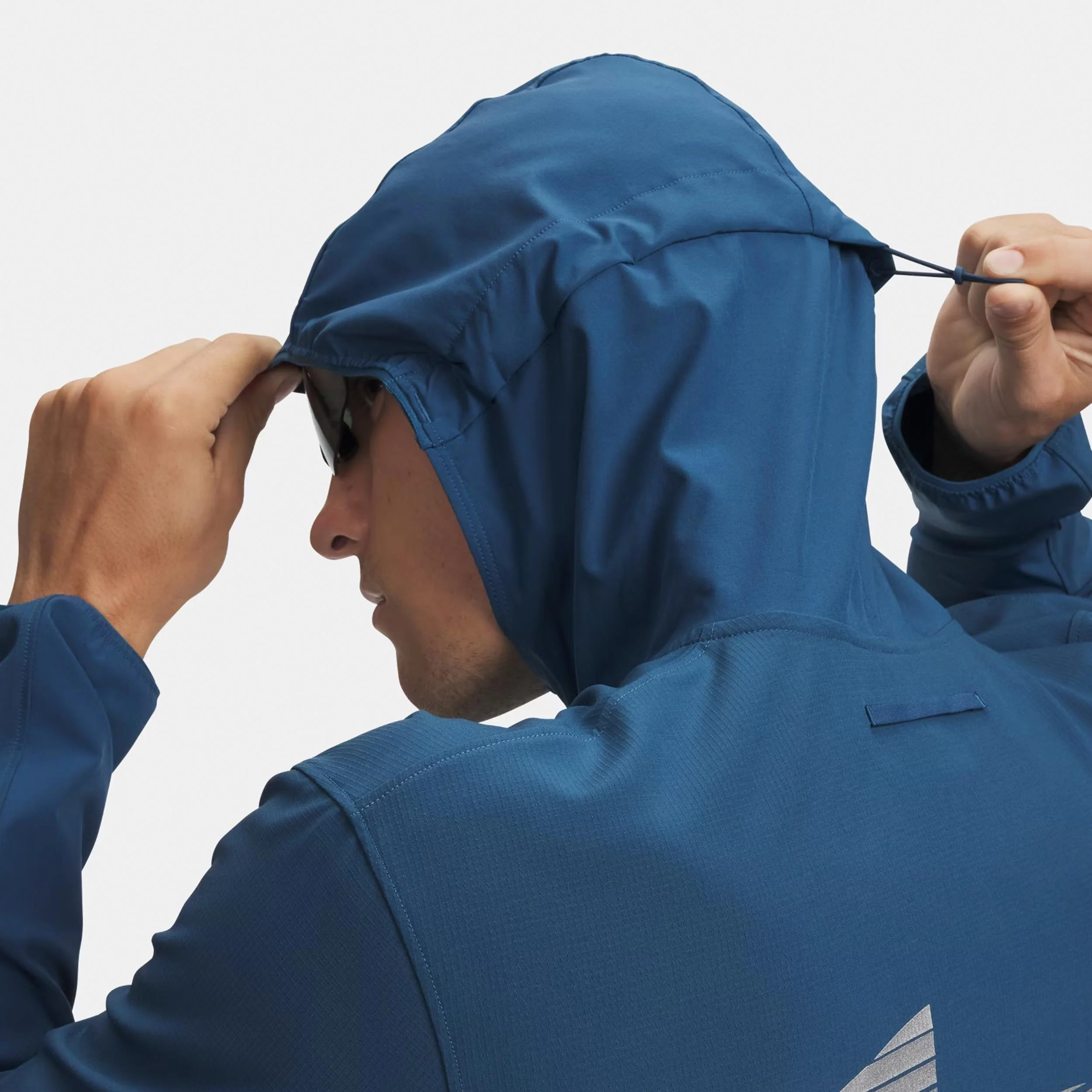 Velociti Pro Storm Löparjacka Herrar - blå, silver - Image 3