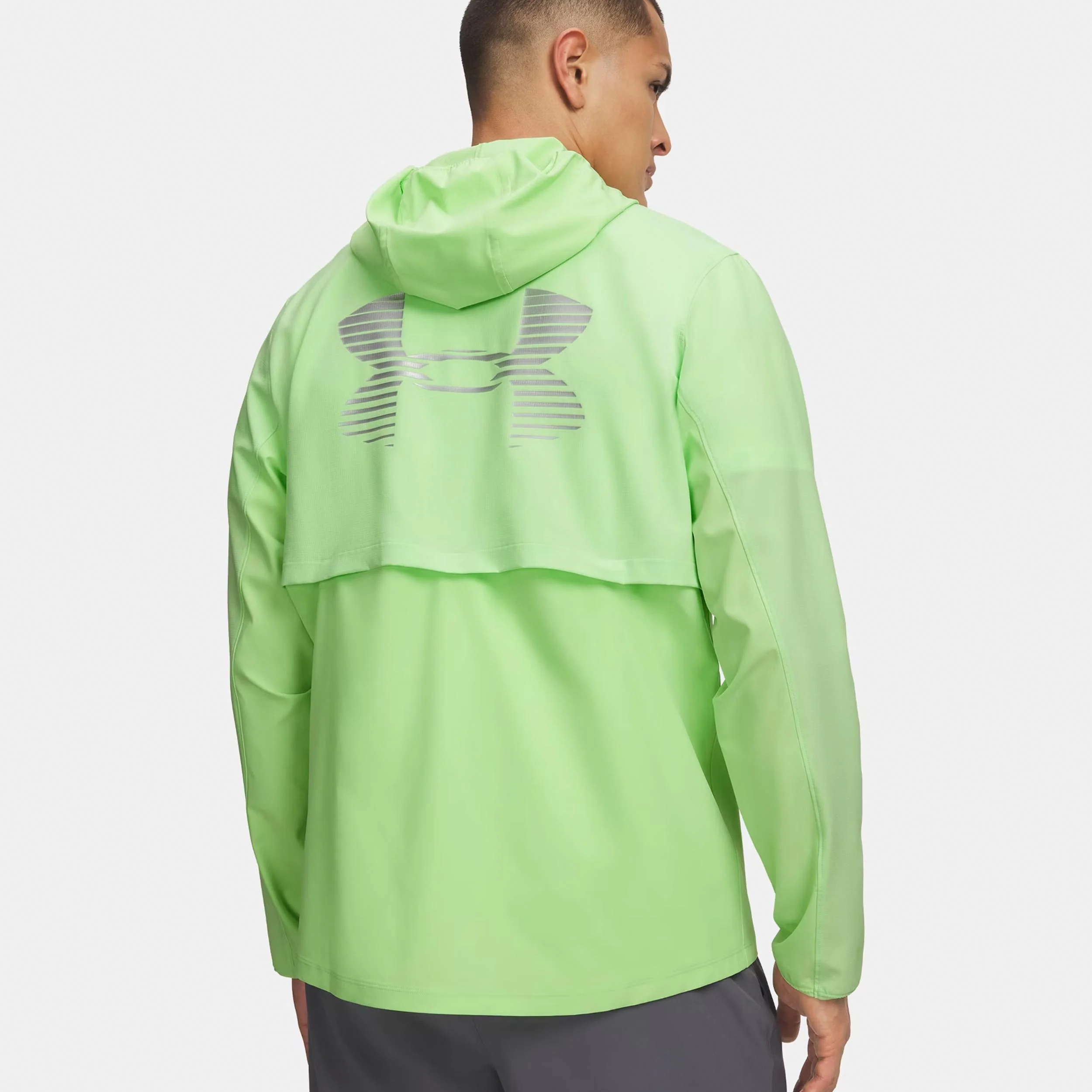 Velociti Pro Storm Löparjacka Herrar - neongrön, silver - Image 2