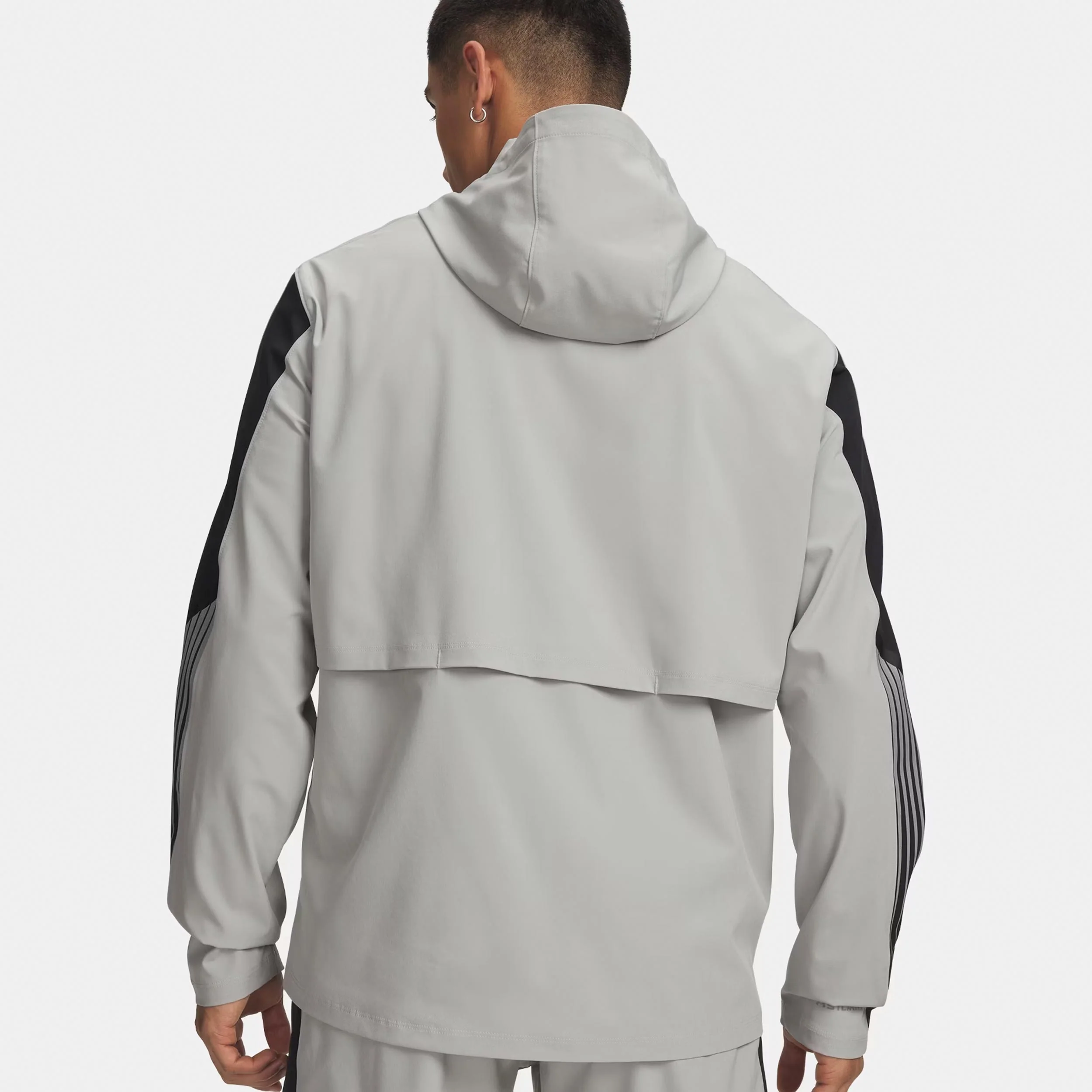 Velociti Storm Hooded  Löparjacka Herrar-grå, svart - Image 2
