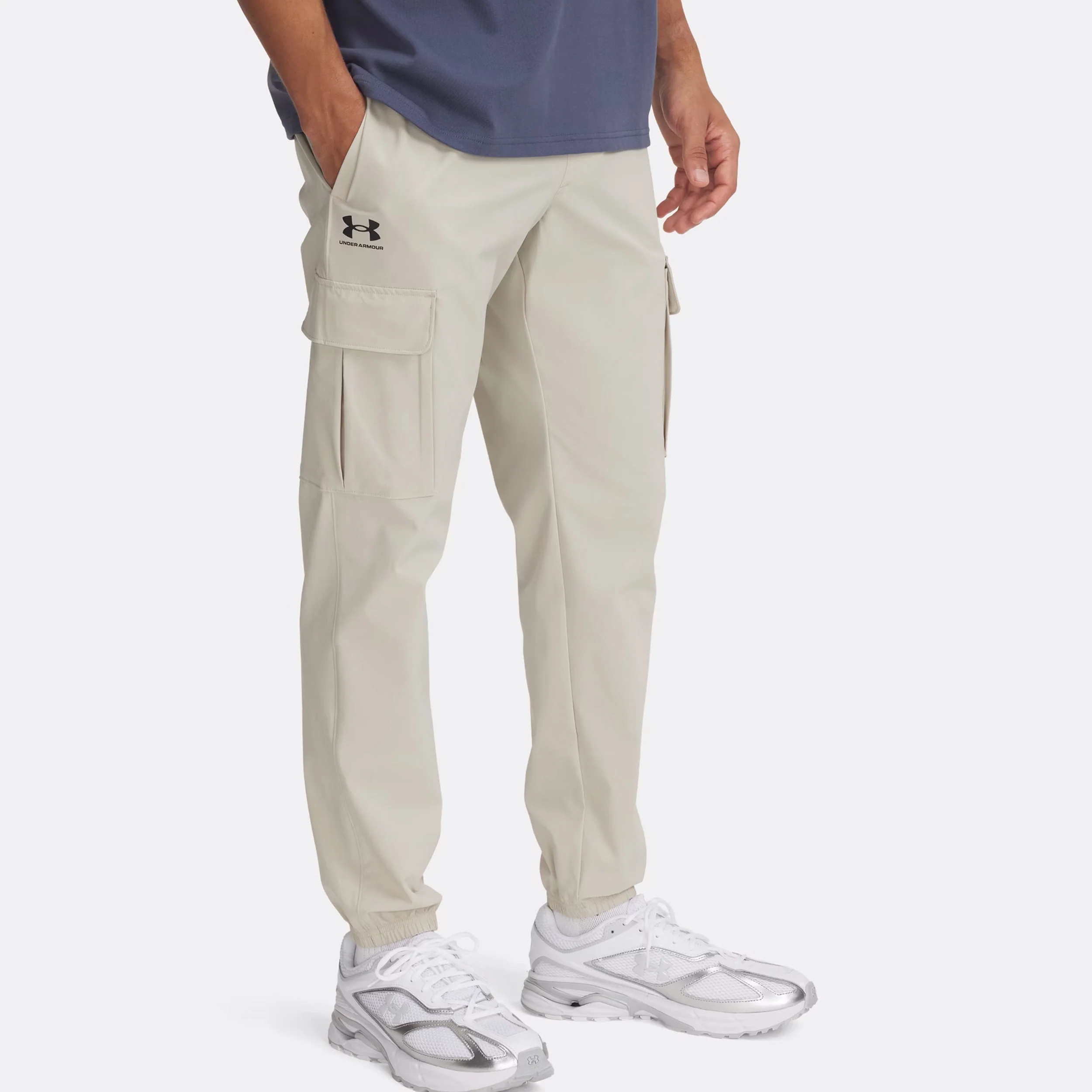 Vibe Woven Cargo Träningsbyxa Herrar-Creme