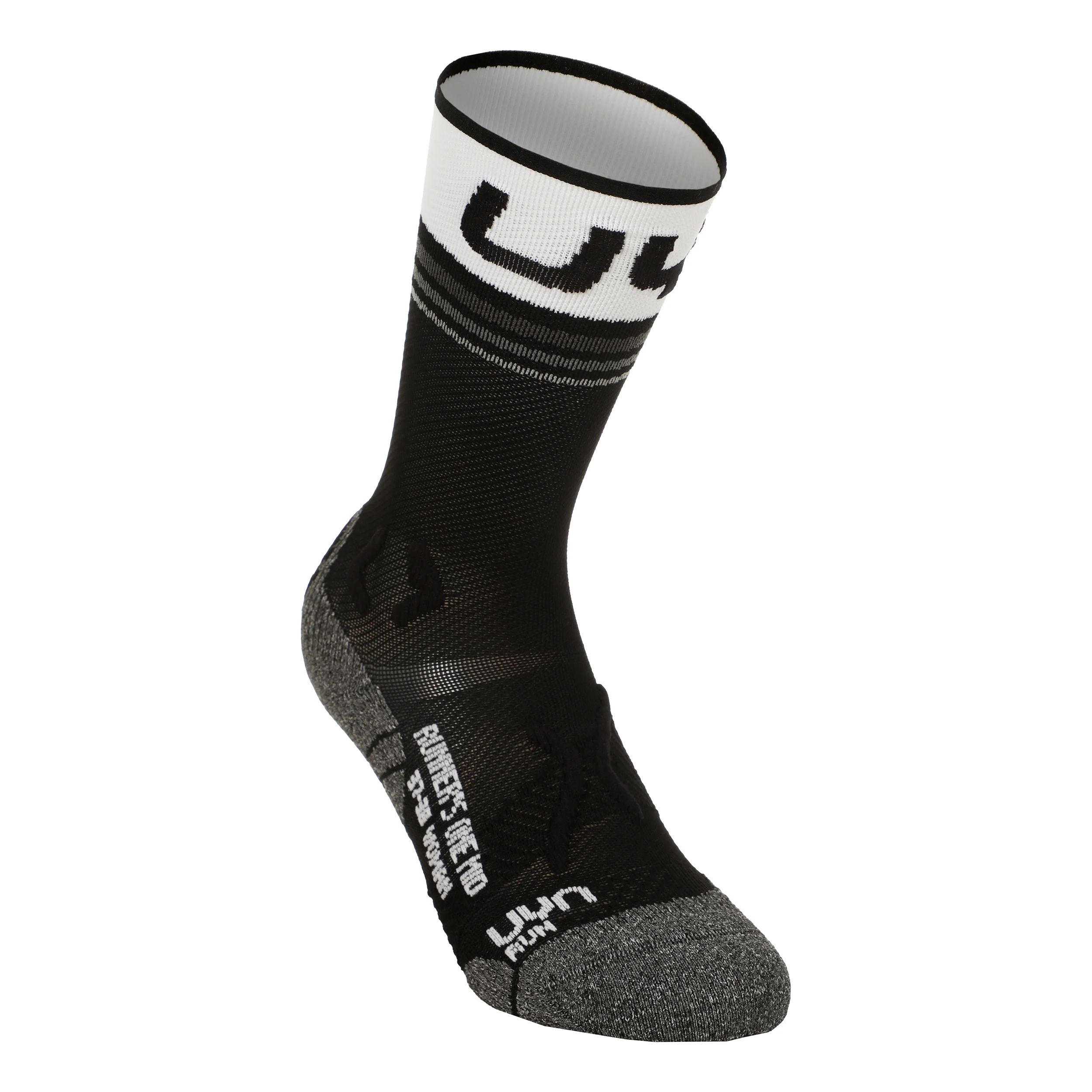 Runner'S One Mid Löparsockor Damer-Svart,Vit