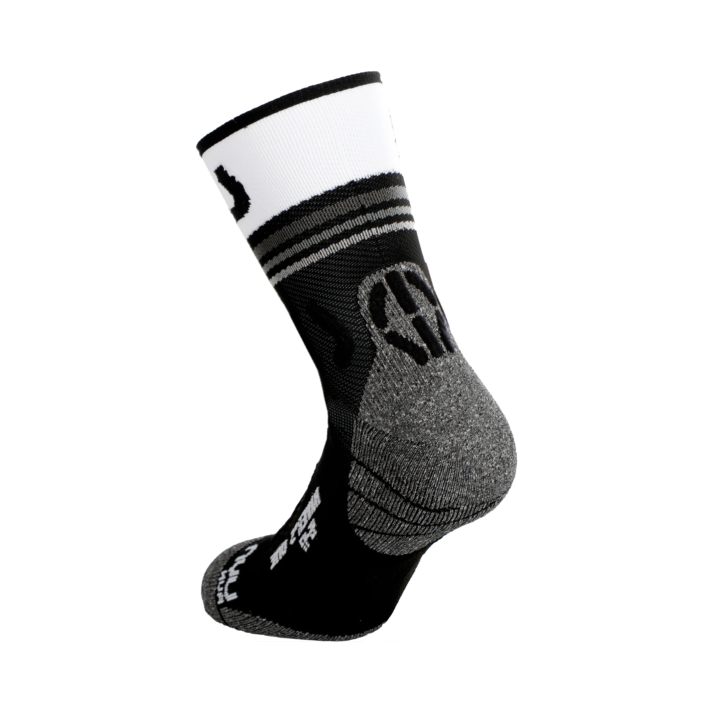 Veloce Löparsockor Herrar-Svart,Vit - Image 2