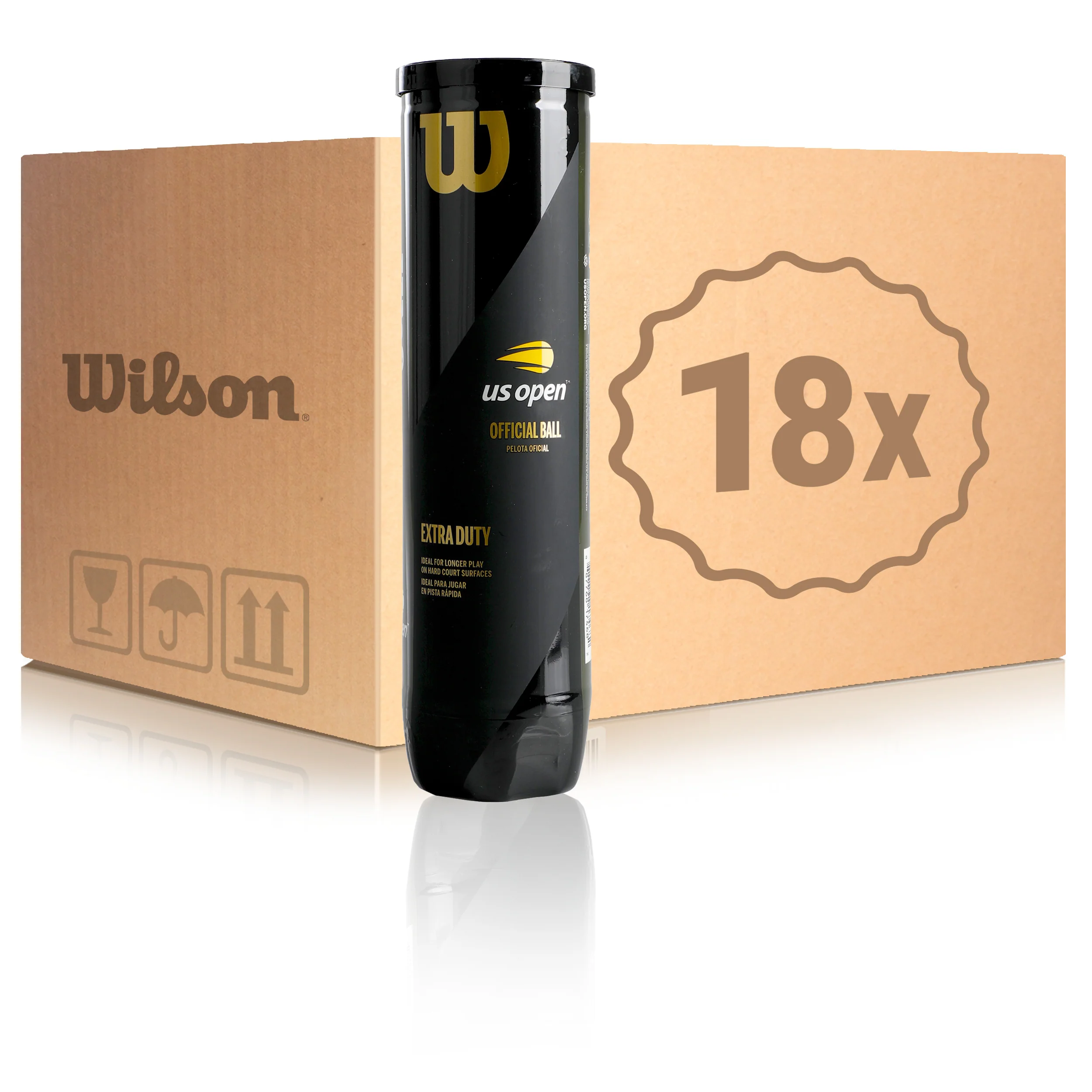 18x 4-pack rör US Open I kartong