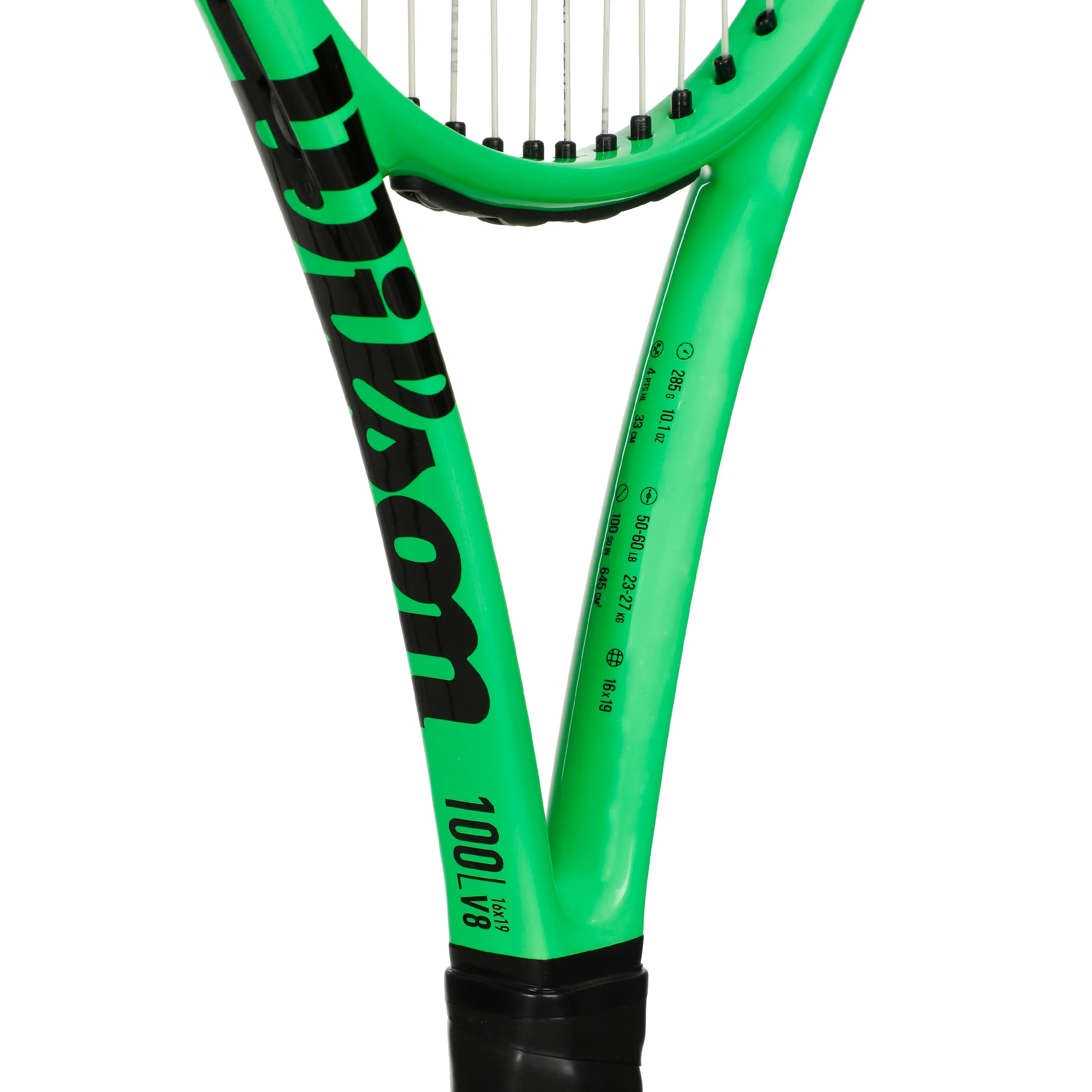 Blade 100L V8 Bright Neon Green Tour Racket - Image 5