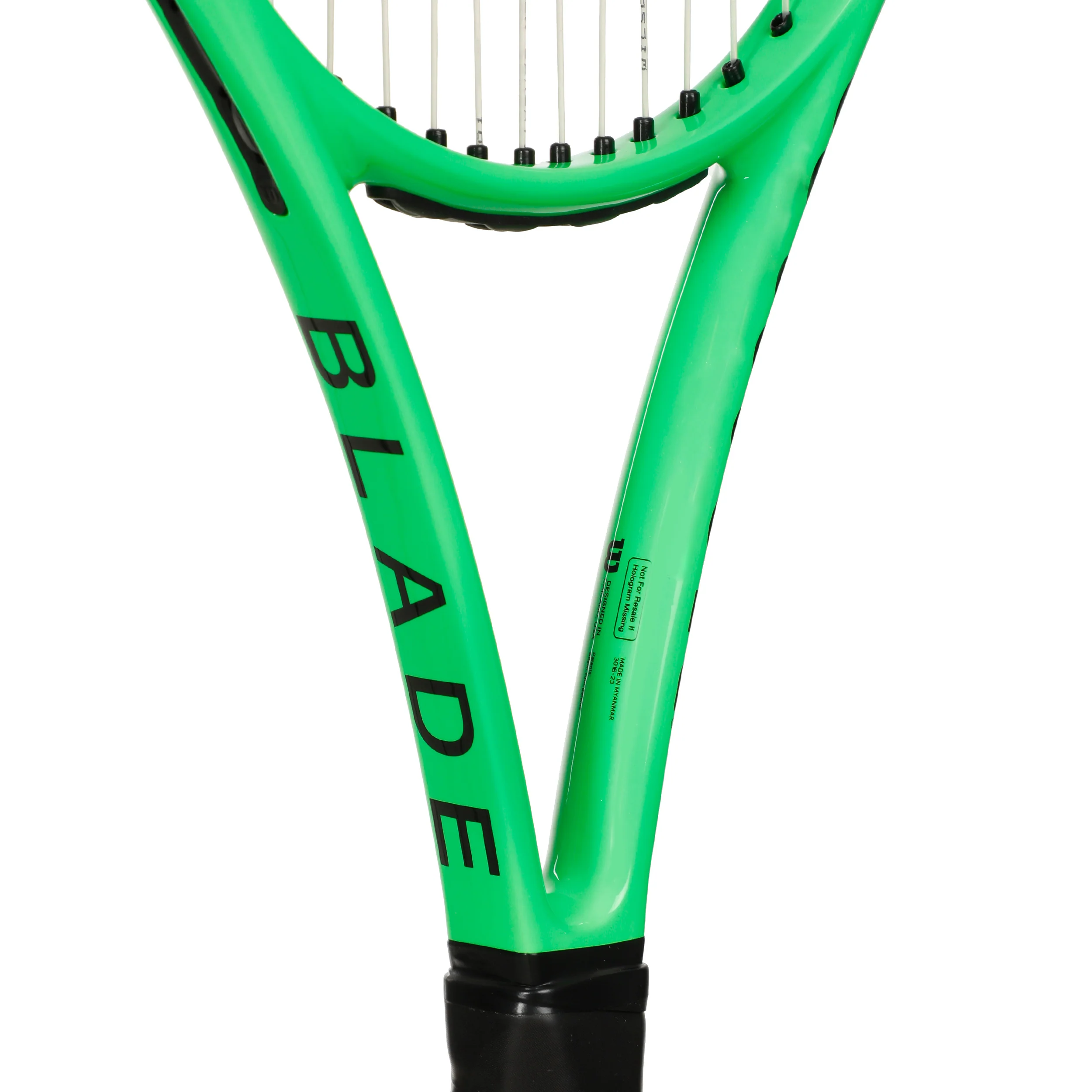 Blade 100L V8 Bright Neon Green Tour Racket - Image 6