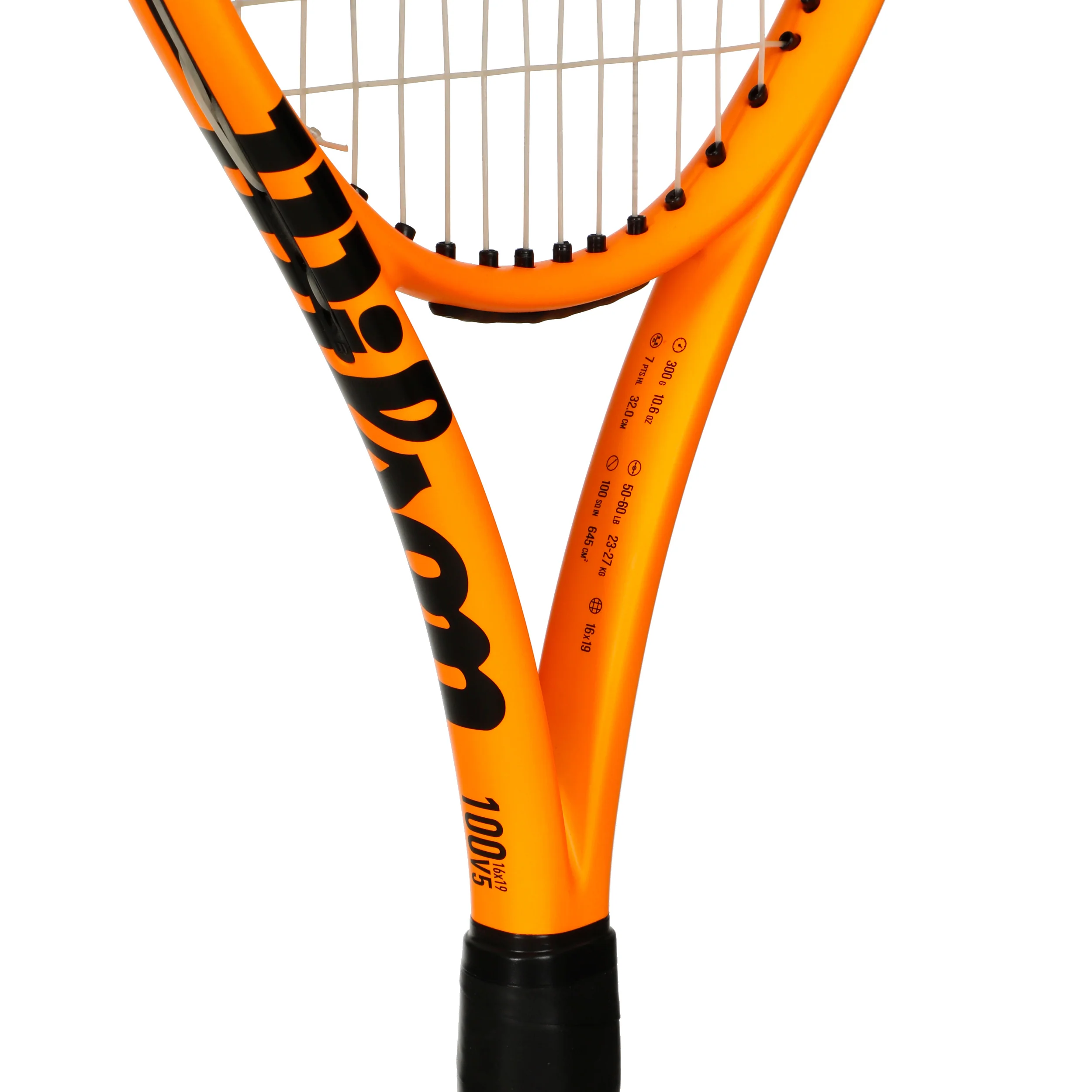 Burn 100 V5 Bright Neon Orange Tour Racket - Image 5
