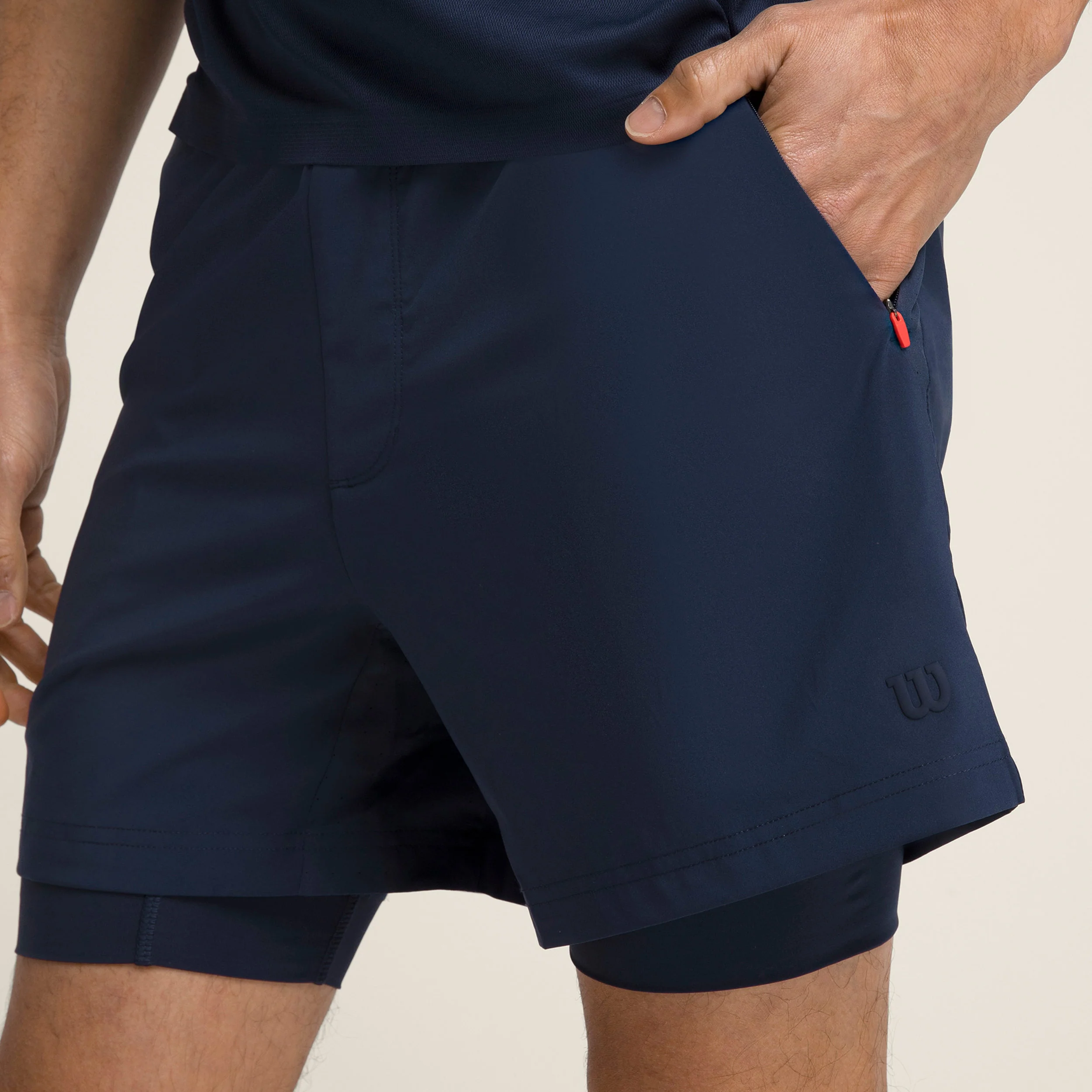 Doubleday 7inch Lined Shorts Herrar-Mörkblå - Image 4