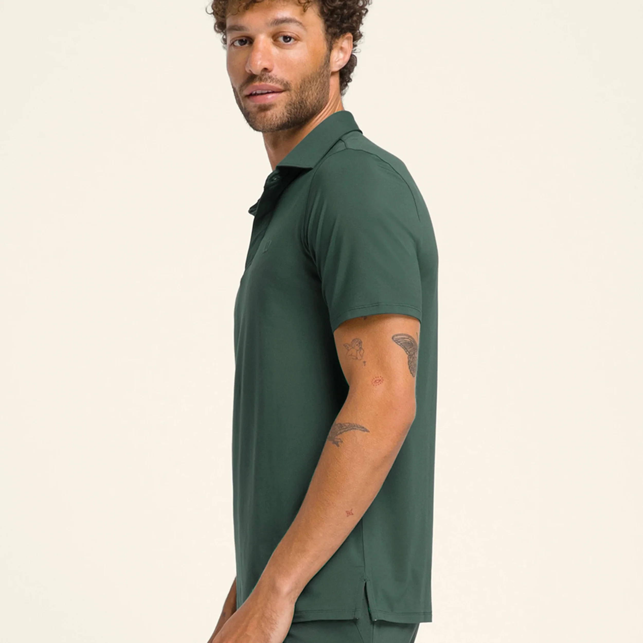 League Polo Herrar-Mörkgrön - Image 7