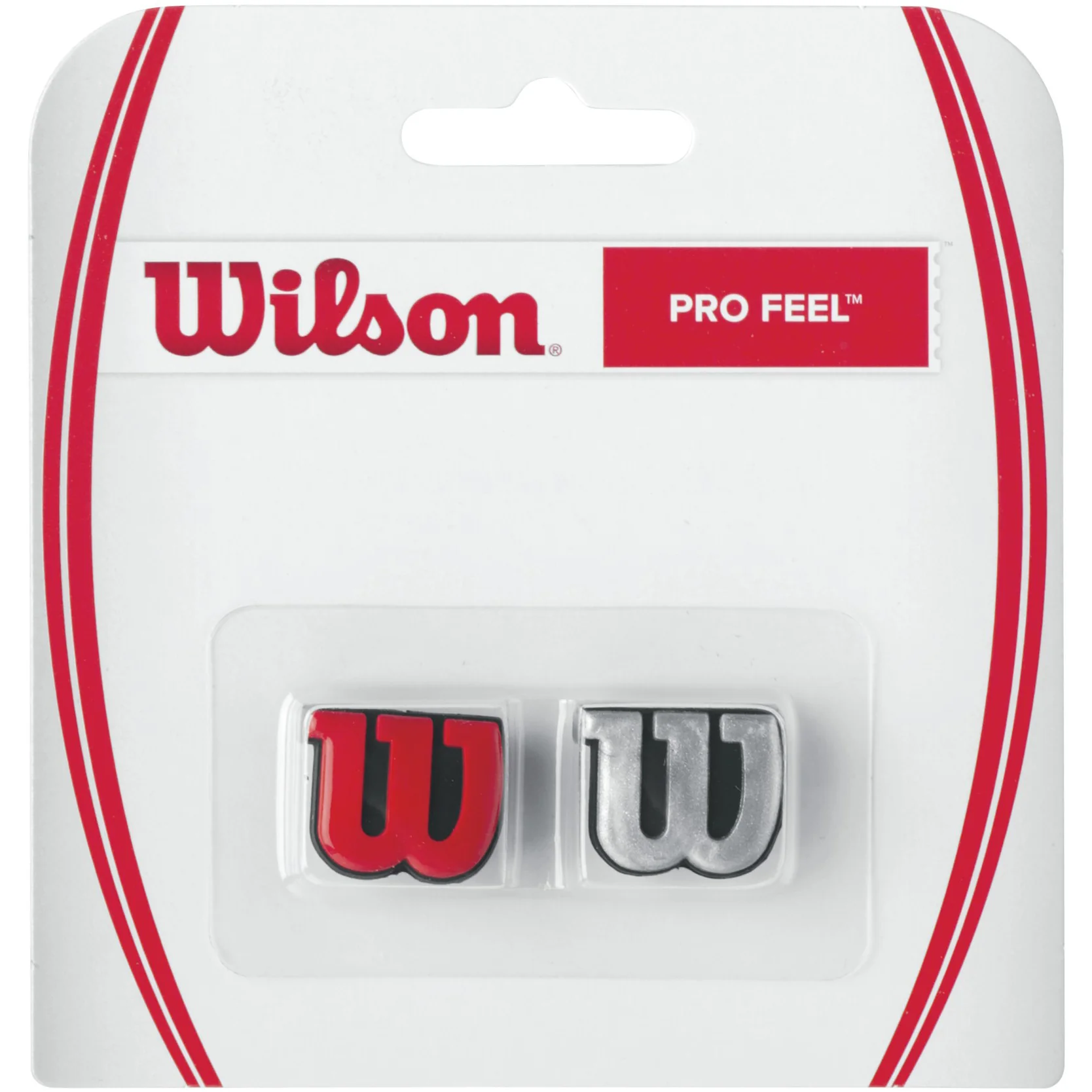 Pro Feel Dämpare 2-pack-Silver,Röd