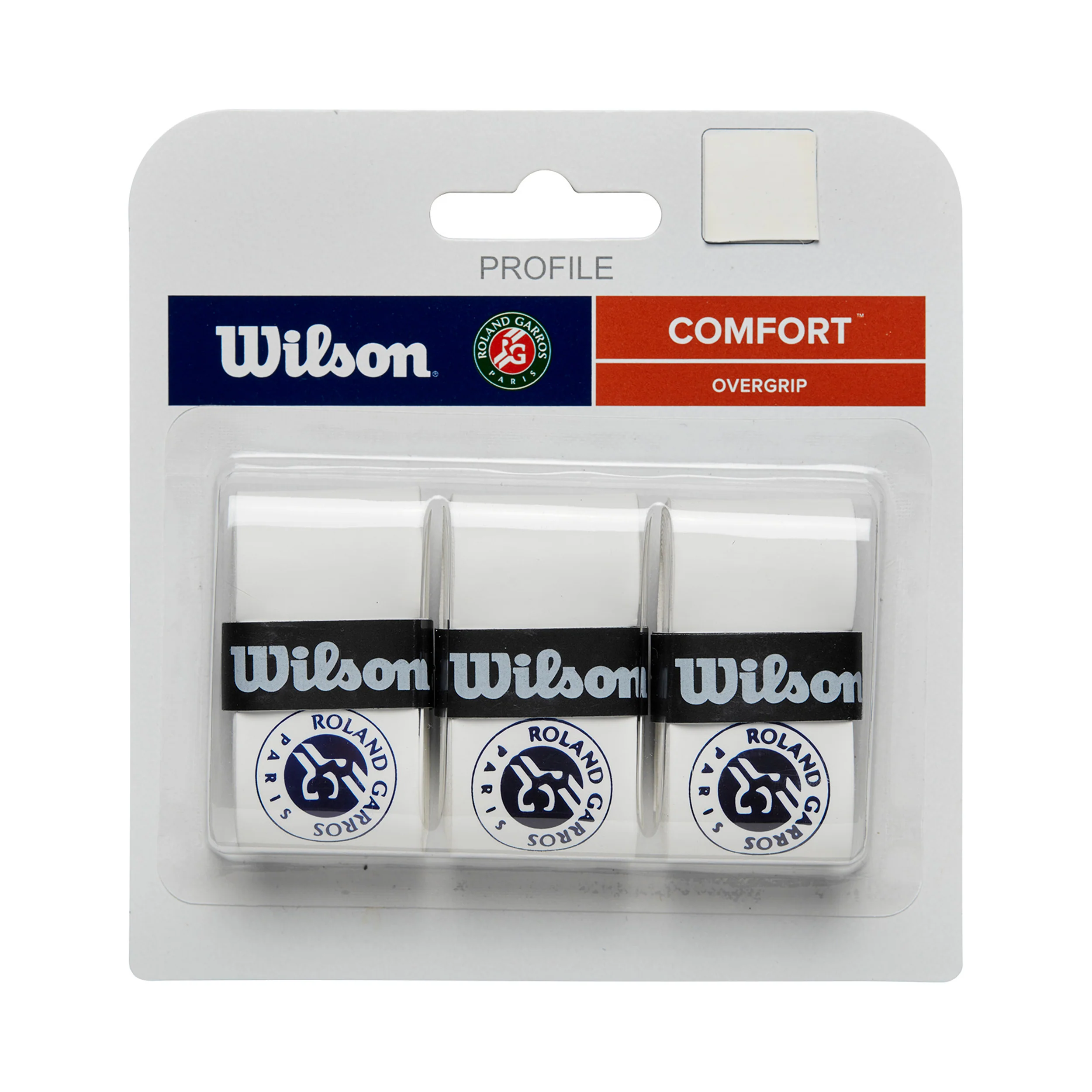 Pro Overgrip Roland Garros 3-pack-Vit,Blå