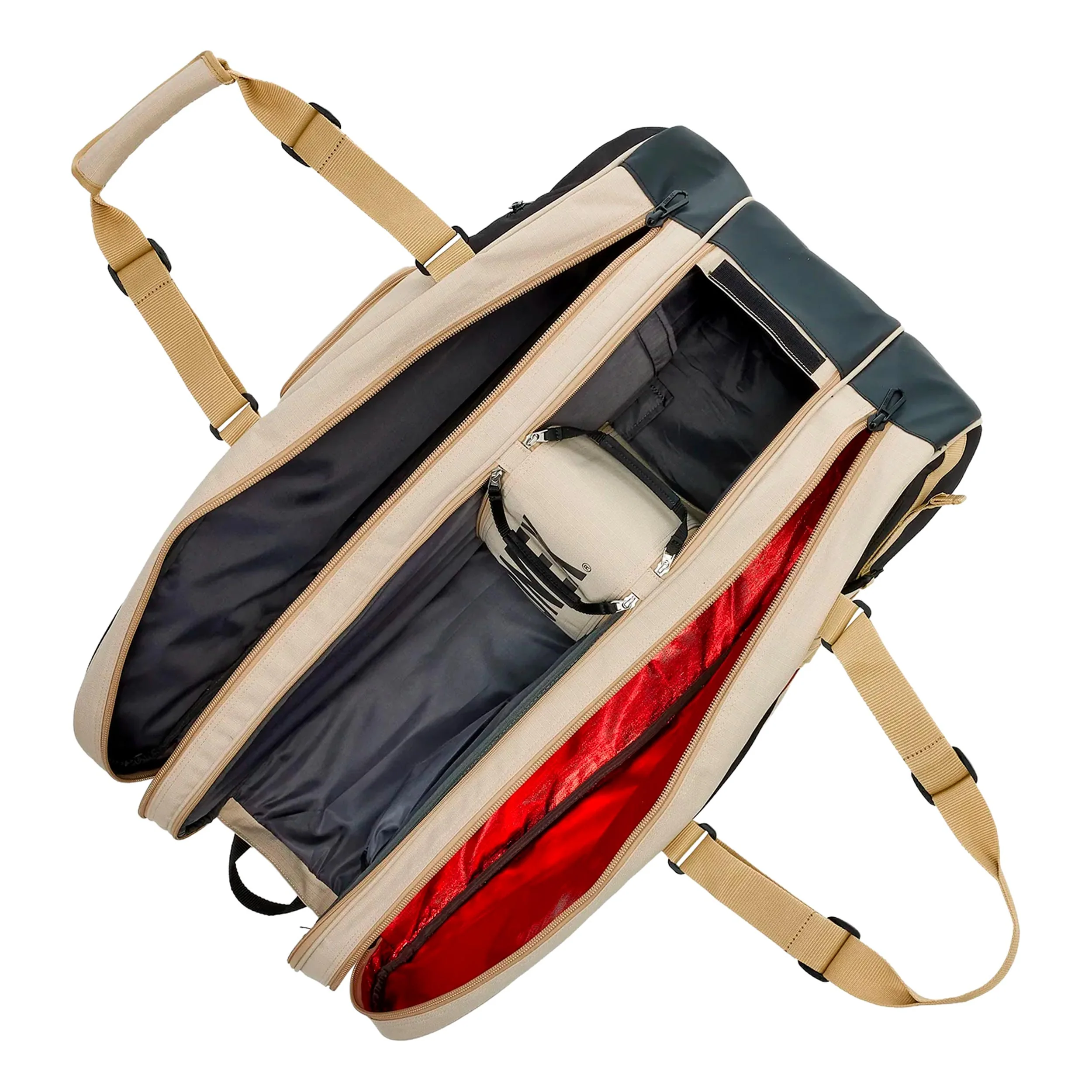 Gearlogic Raquet Bag Racketväska -beige, svart - Image 4