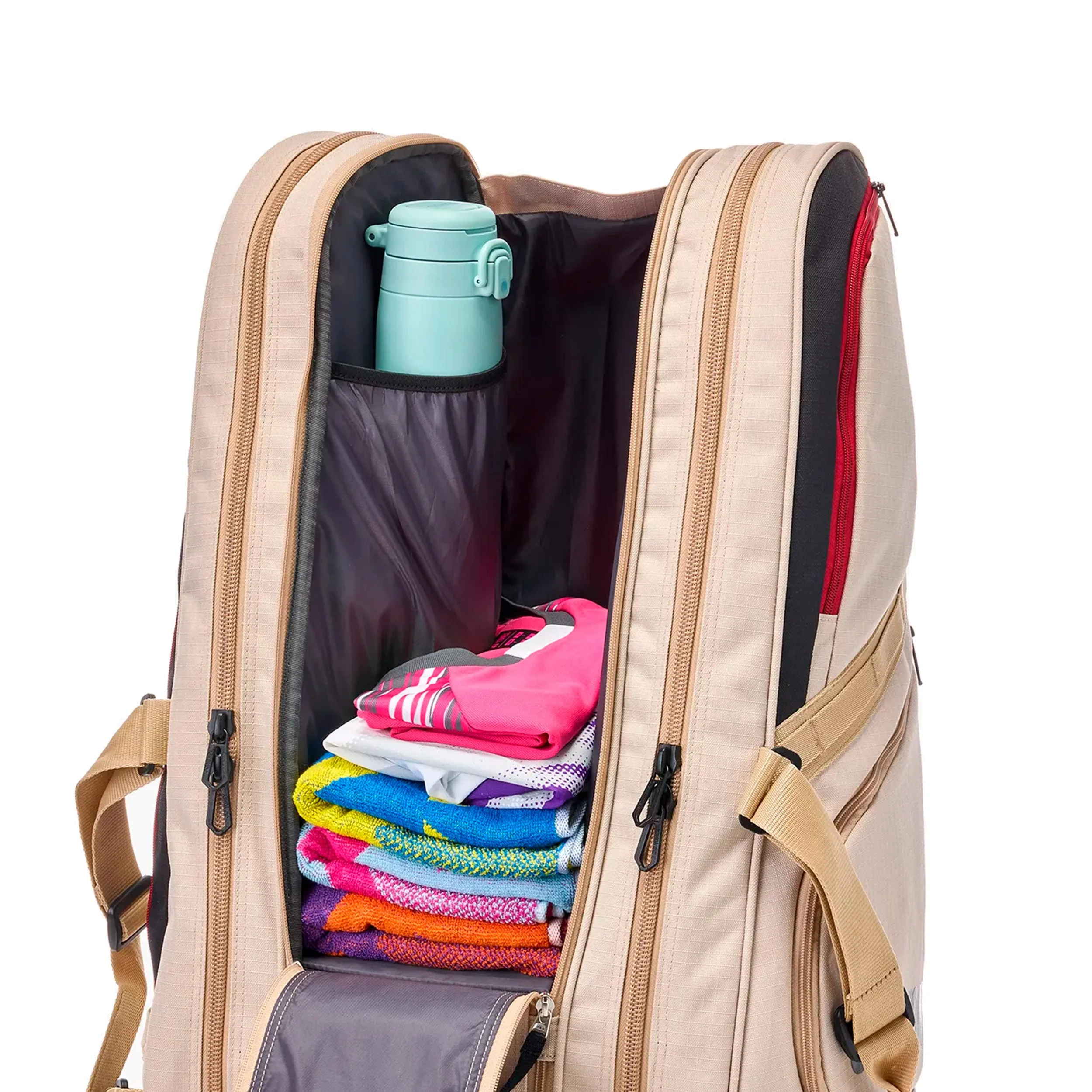 Gearlogic Raquet Bag Racketväska -beige, svart - Image 8